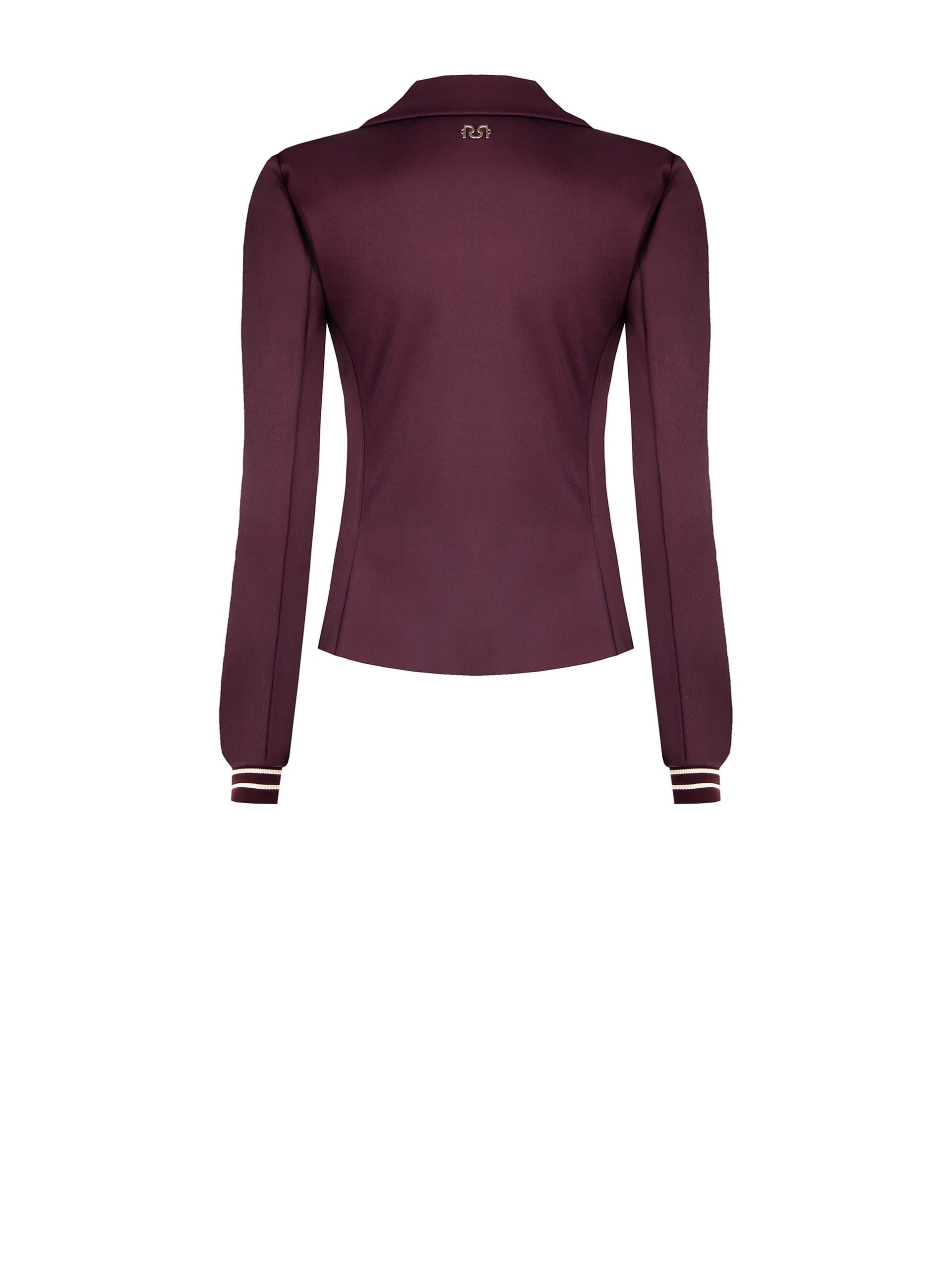 Giacca Blazer Corta Sfiancata In Tessuto Bi-Stretch Rinascimento