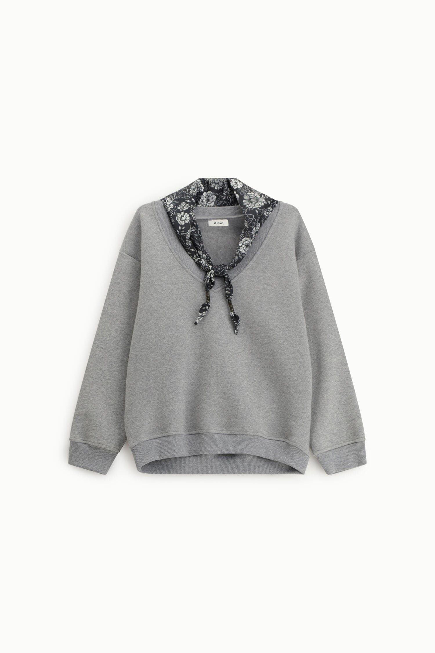 Felpa Regular-Fit Con Scollo A V E Foulard Dixie