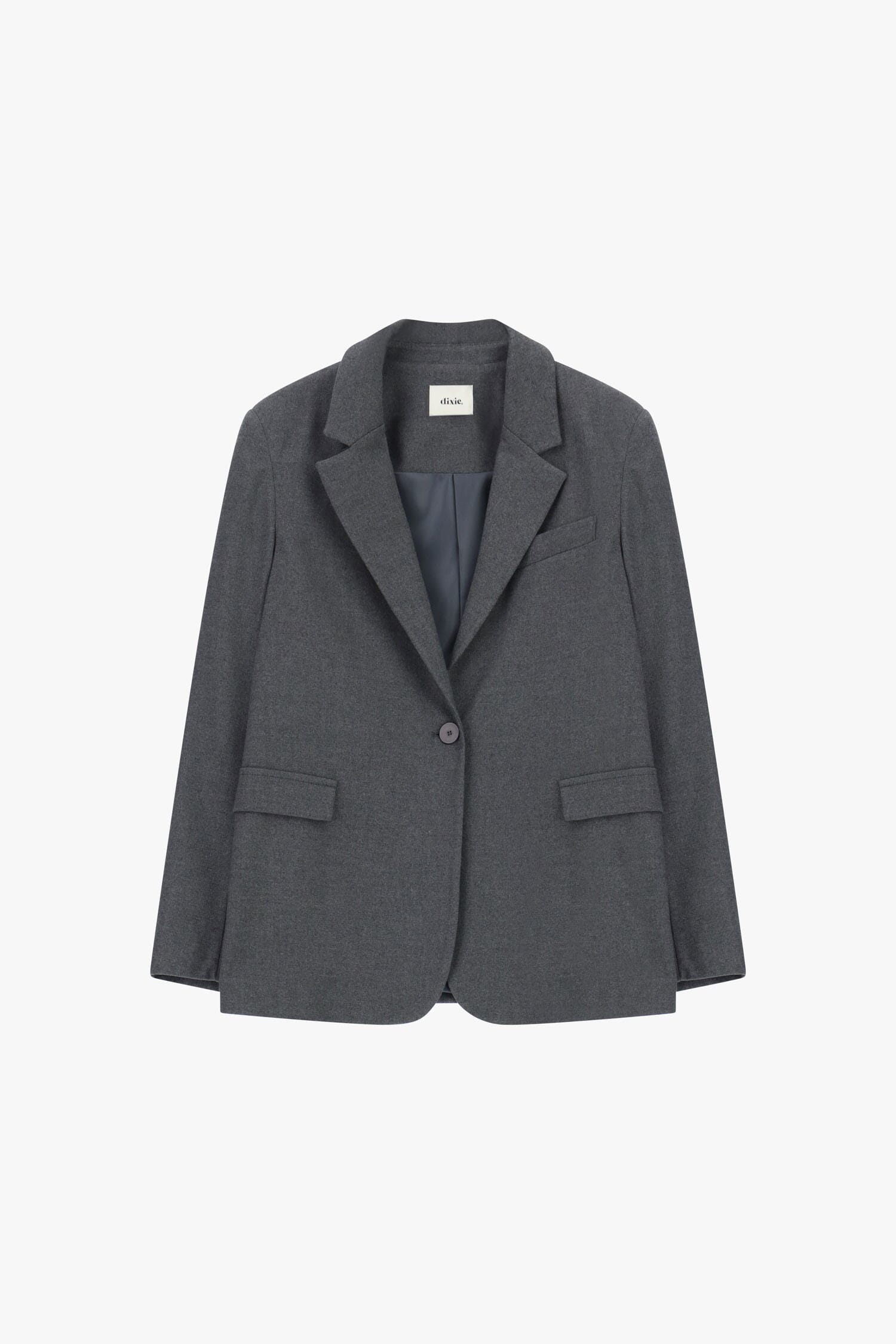 Dixie One-breasted Blazer With Flap Pockets
