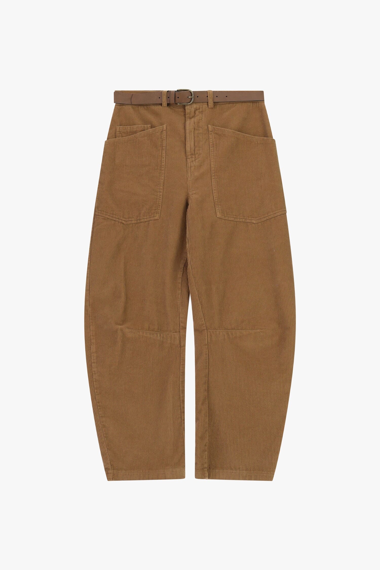 Trousers Ampi A Costine Con Cintura E Tasche Applicate Dixie