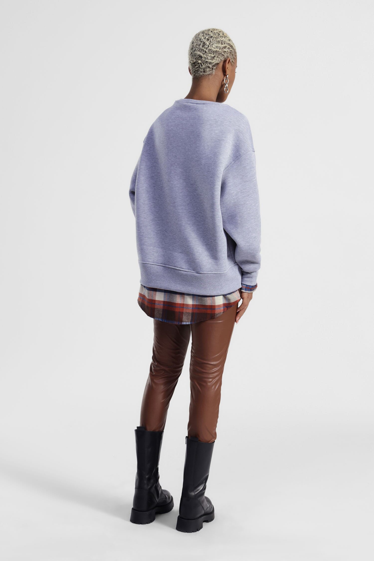 Pantalon Skinny Taille Haute Cuir Effet Dixie