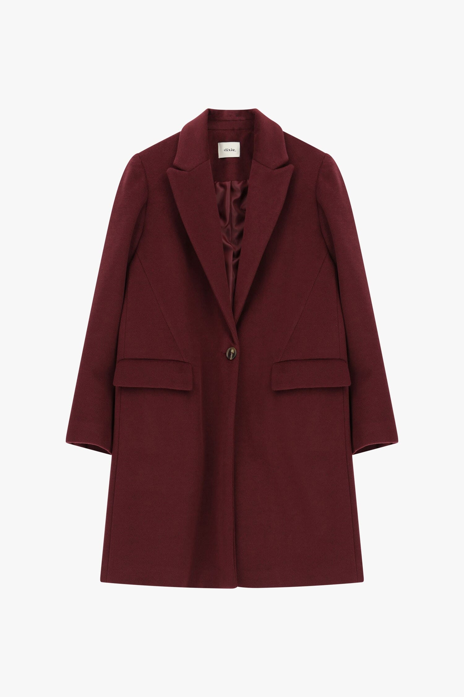 Cappotto Monopetto Con Tasche Frontali Dixie