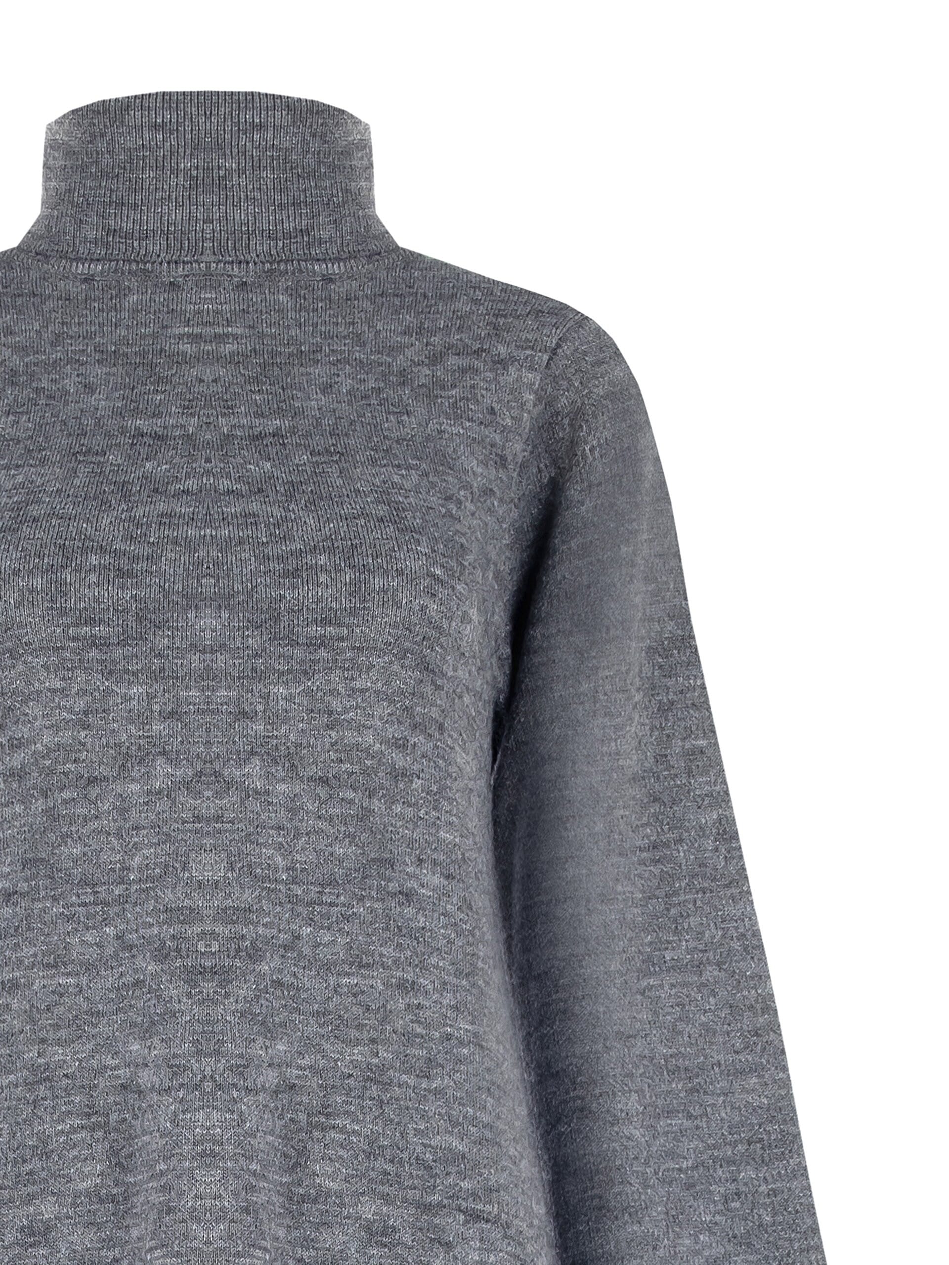 Robe courte en tricot à manches cloche Rinascimento