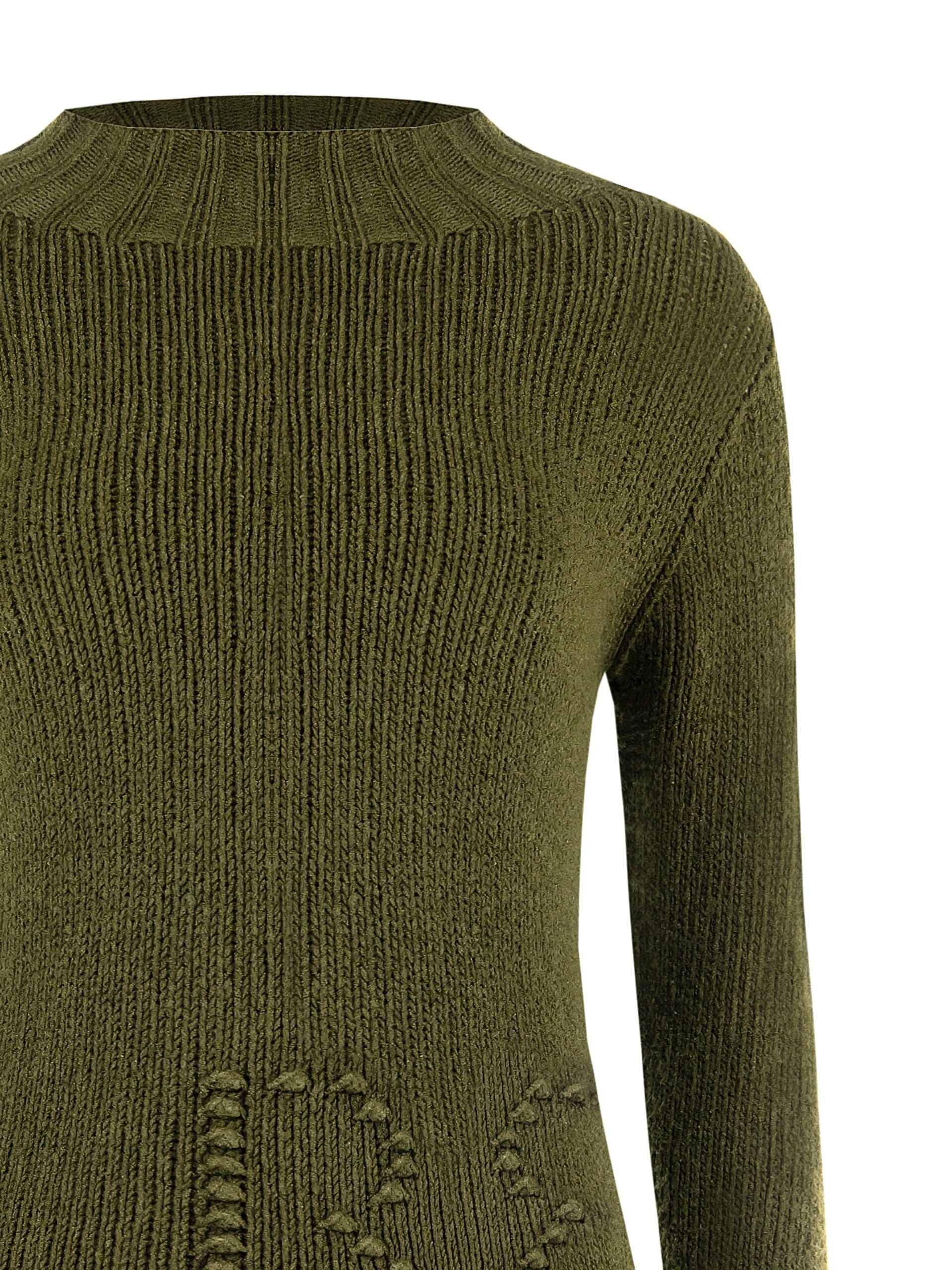 Pull à col roulé avec logo RR embossé Rinascimento