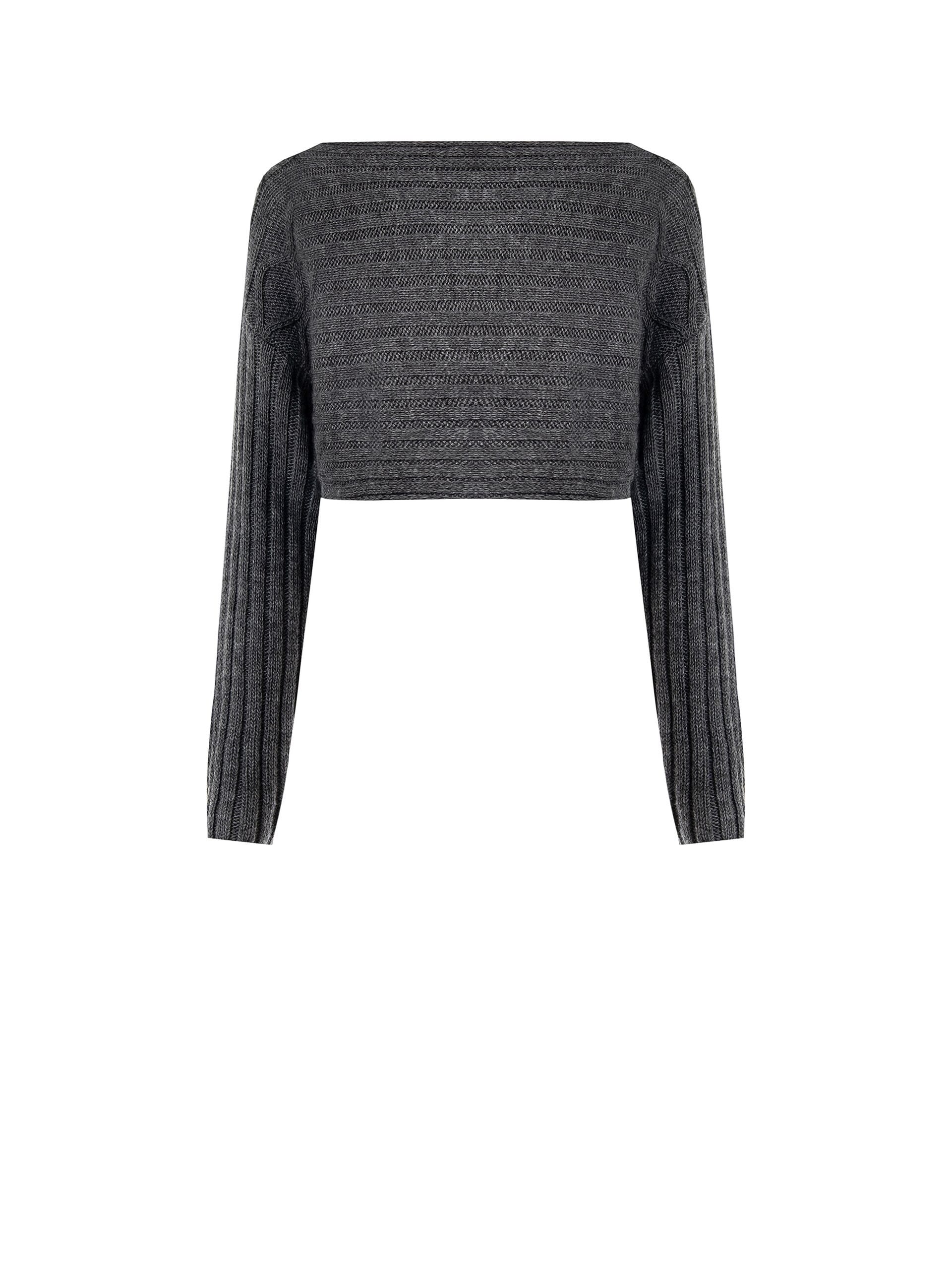 Maglione Corto A Maglia Intrecciata Orizzontalmente Rinascimento