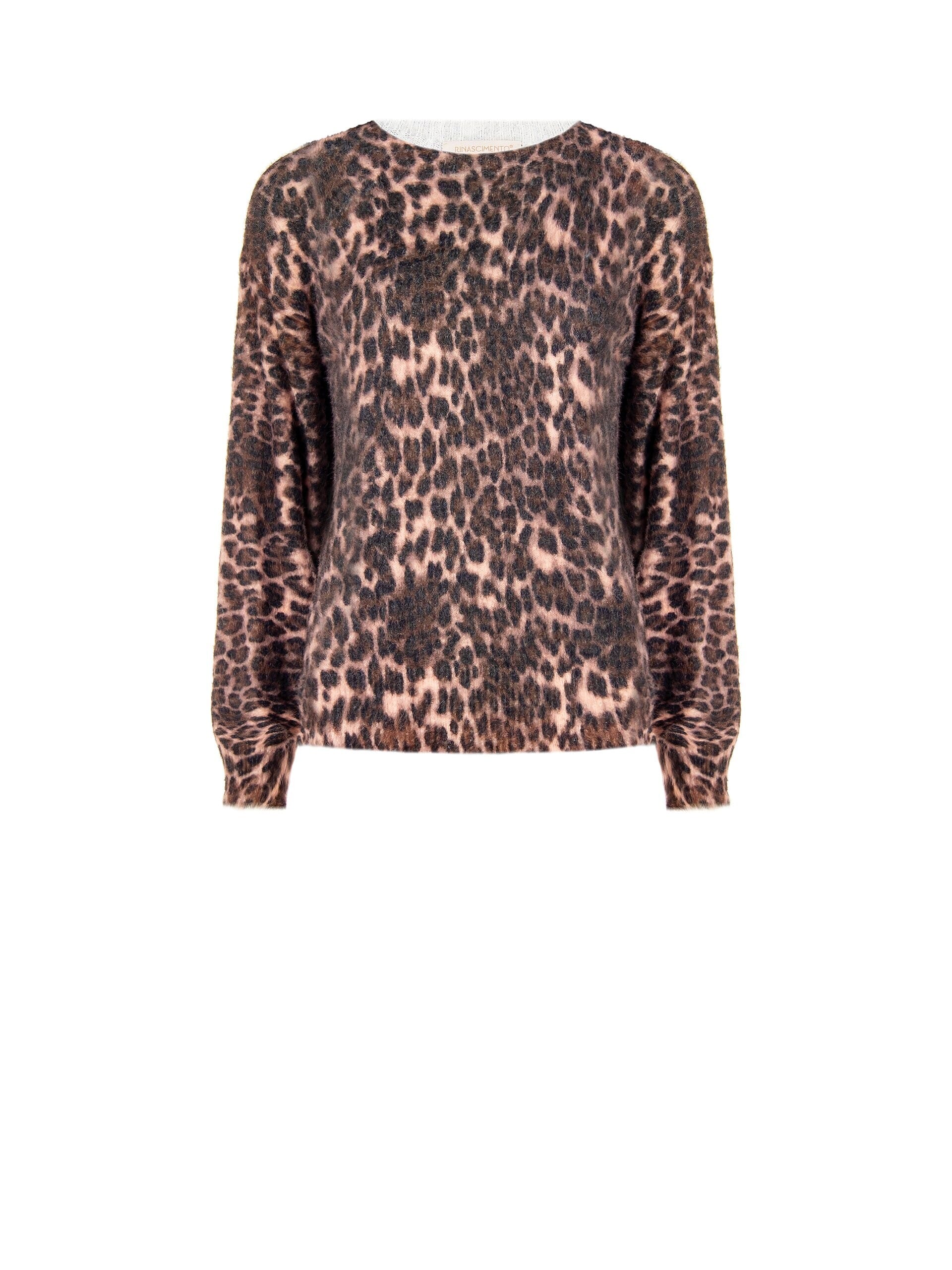 Rinascimento Long Furry Spotted Sweater