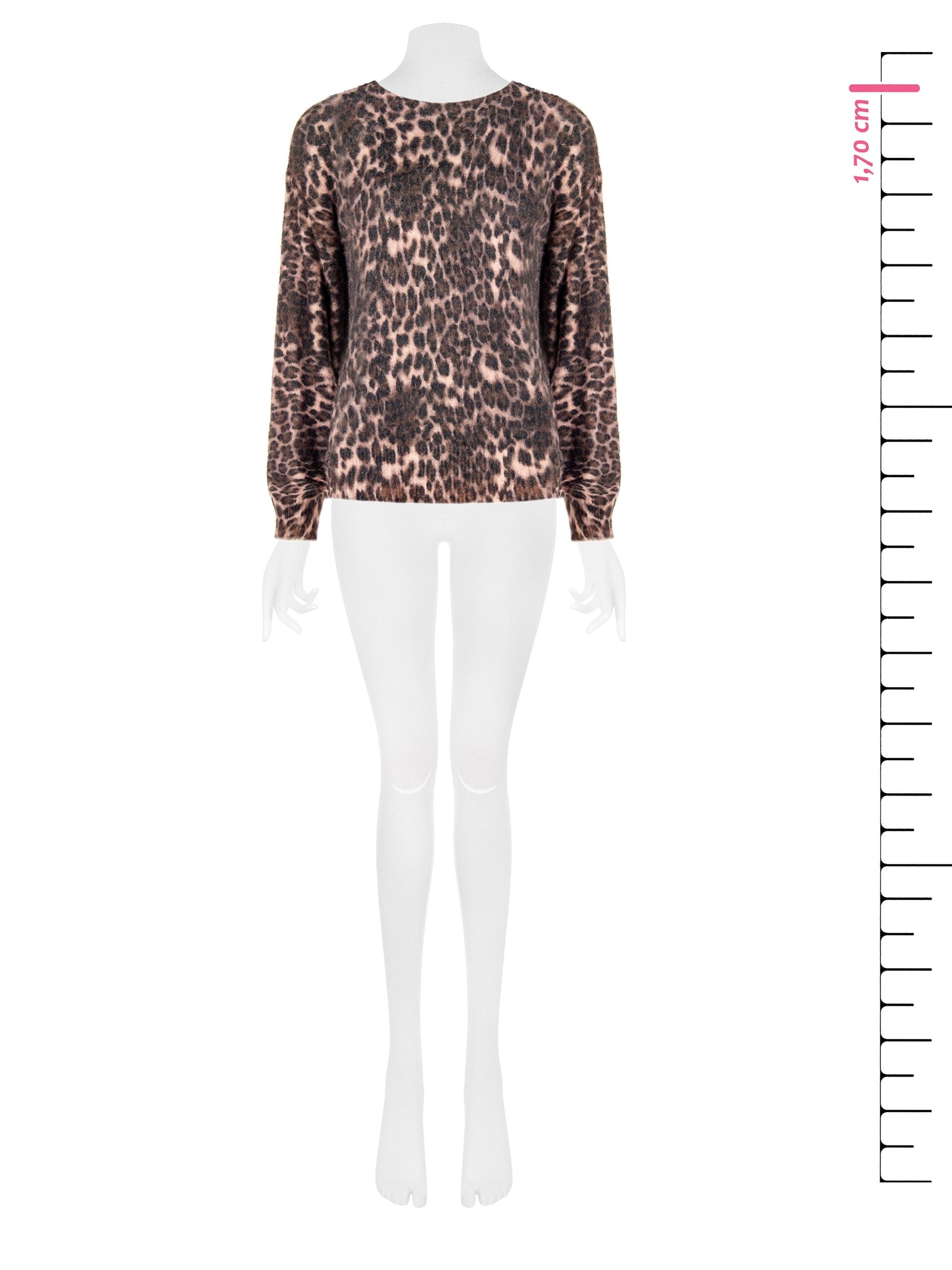 Rinascimento Long Furry Spotted Sweater