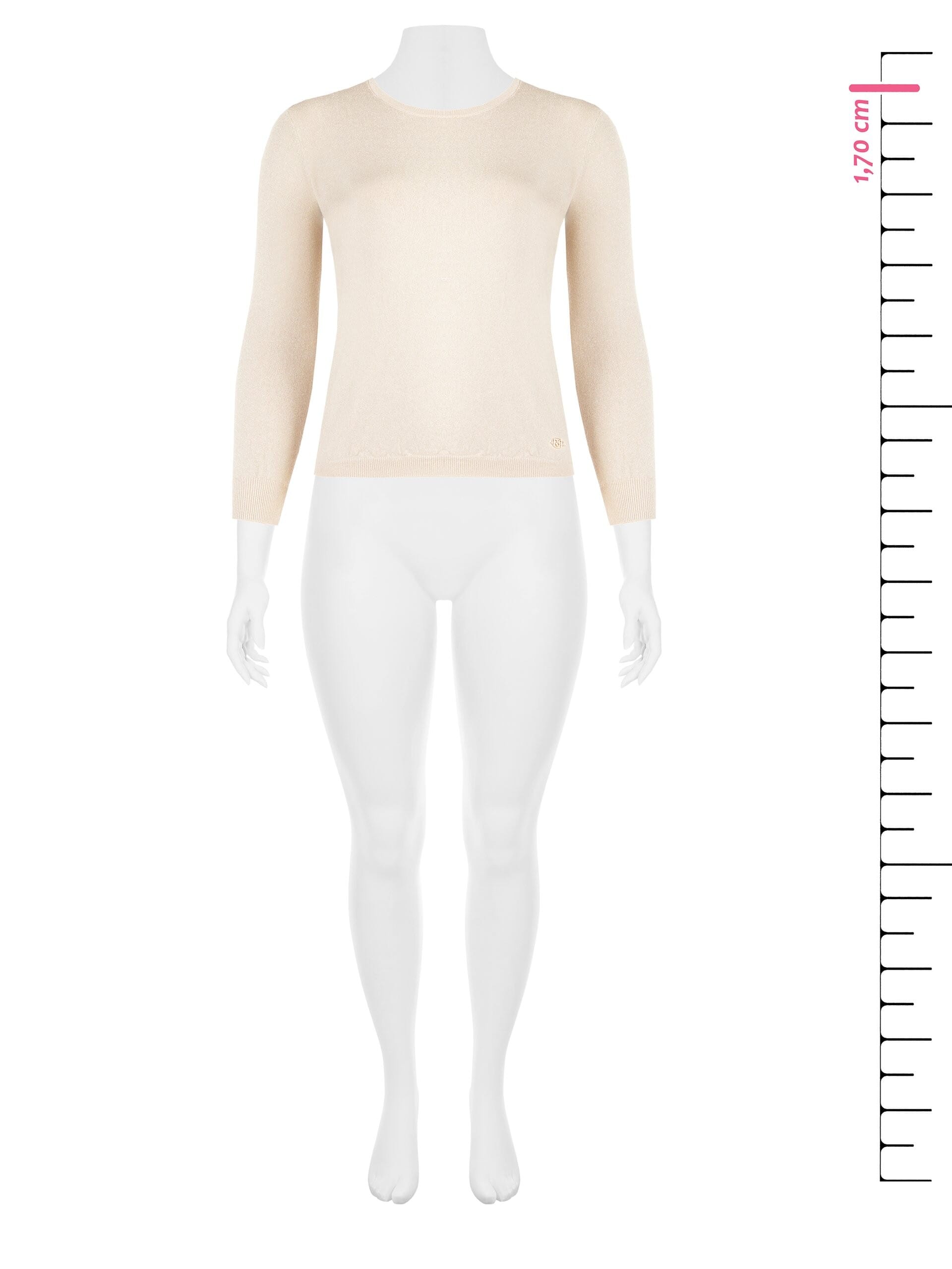 Rinascimento Curvy Lightweight Glitter Effect Lurex Yarn Sweater