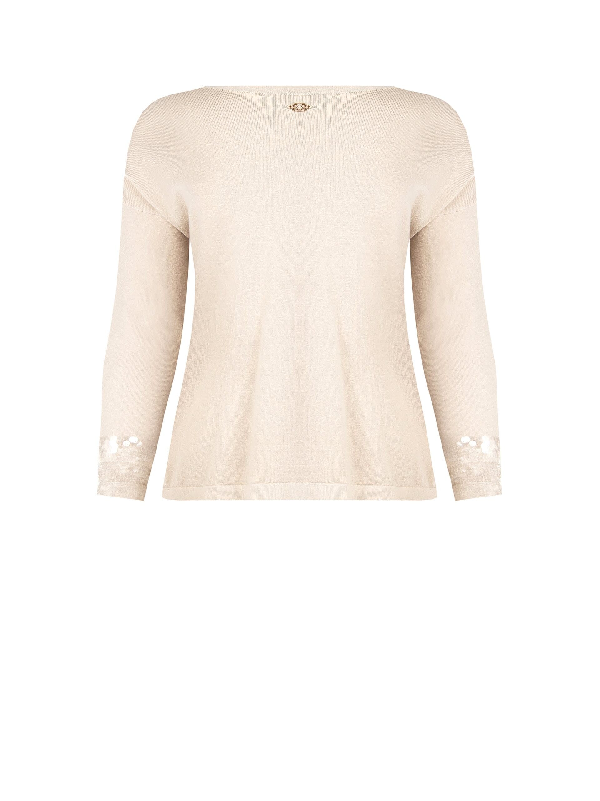 Pull large Curvy avec fond couvert de paillettes Rinascimento Curvy