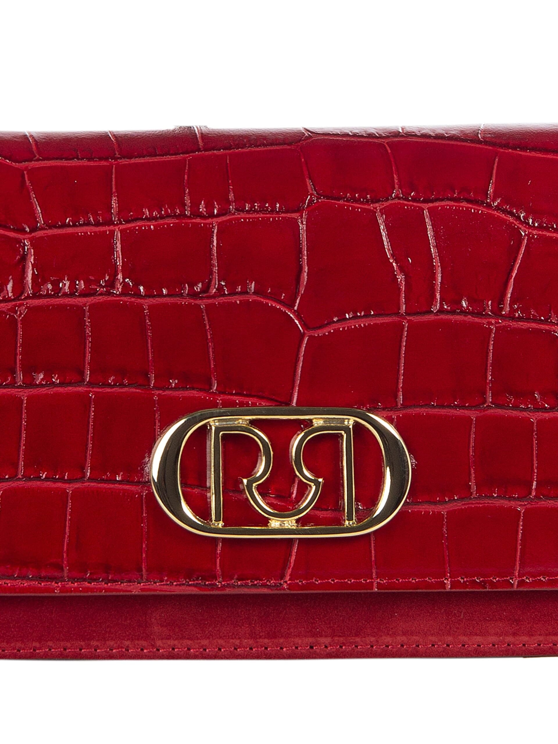 Genuine Martellised Leather and Suede Hand Bag with 2 Interchangeable Straps Rinascimento