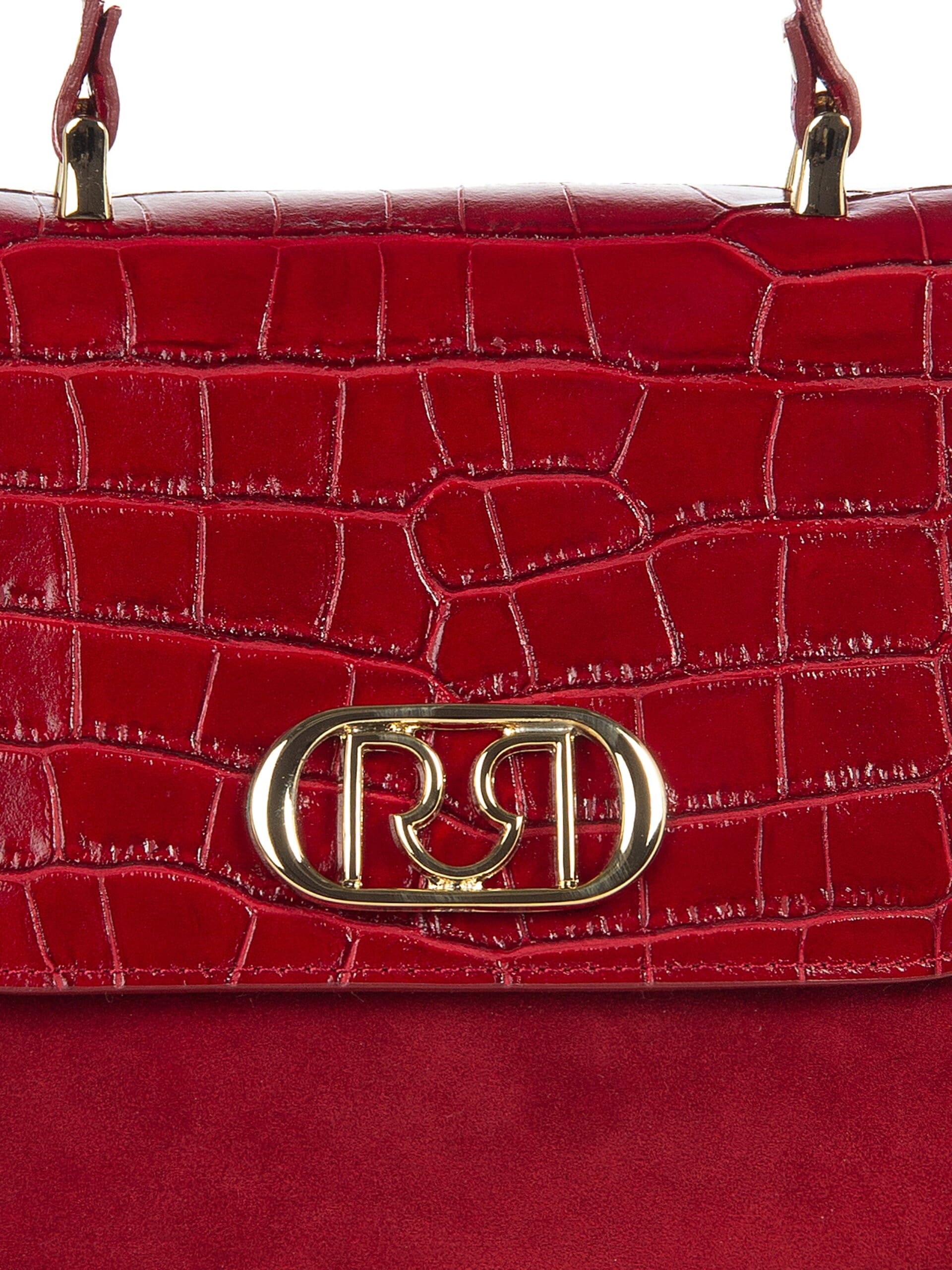 Sacoche en cuir véritable martellisé avec bandoulière amovible Rinascimento