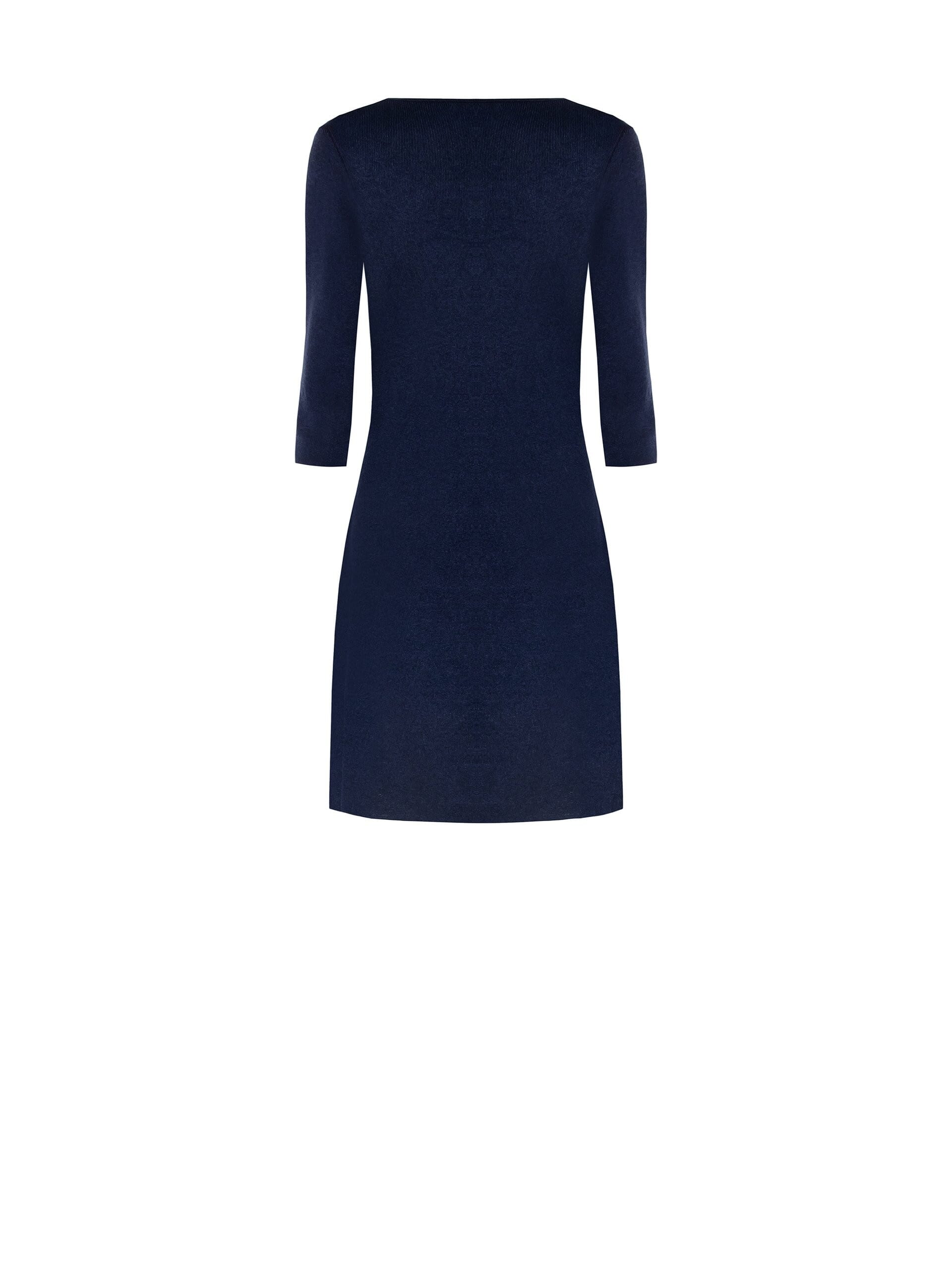 Ecotec - Robe en tricot de coton et de viscose mélangés avec manches 3/4 Rinascimento