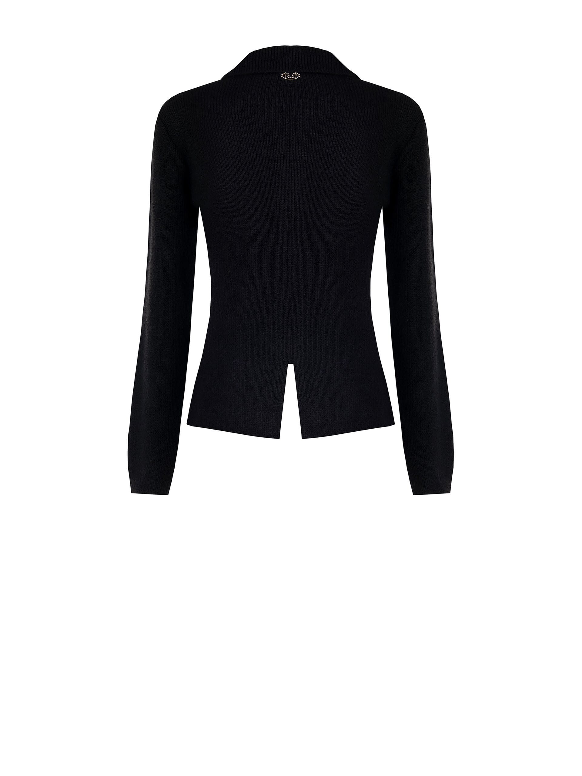 Giacca Sfiancata In Maglia Con Spacco Dietro Rinascimento