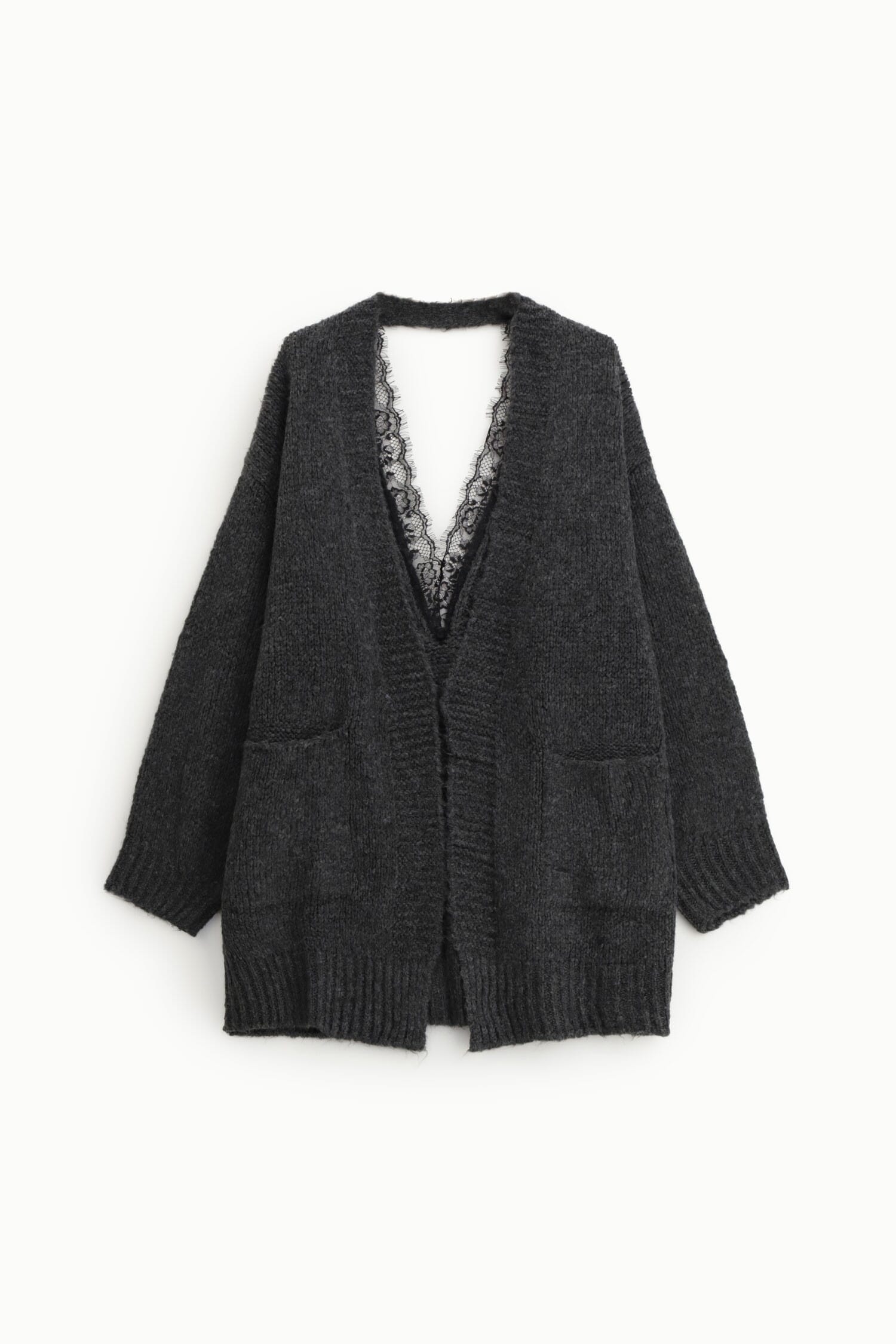 Cardigan long avec poches frontales Dixie