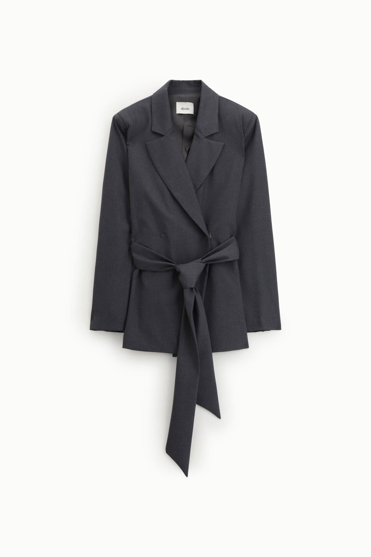 Blazer avec ceinture nouée et revers classique Dixie