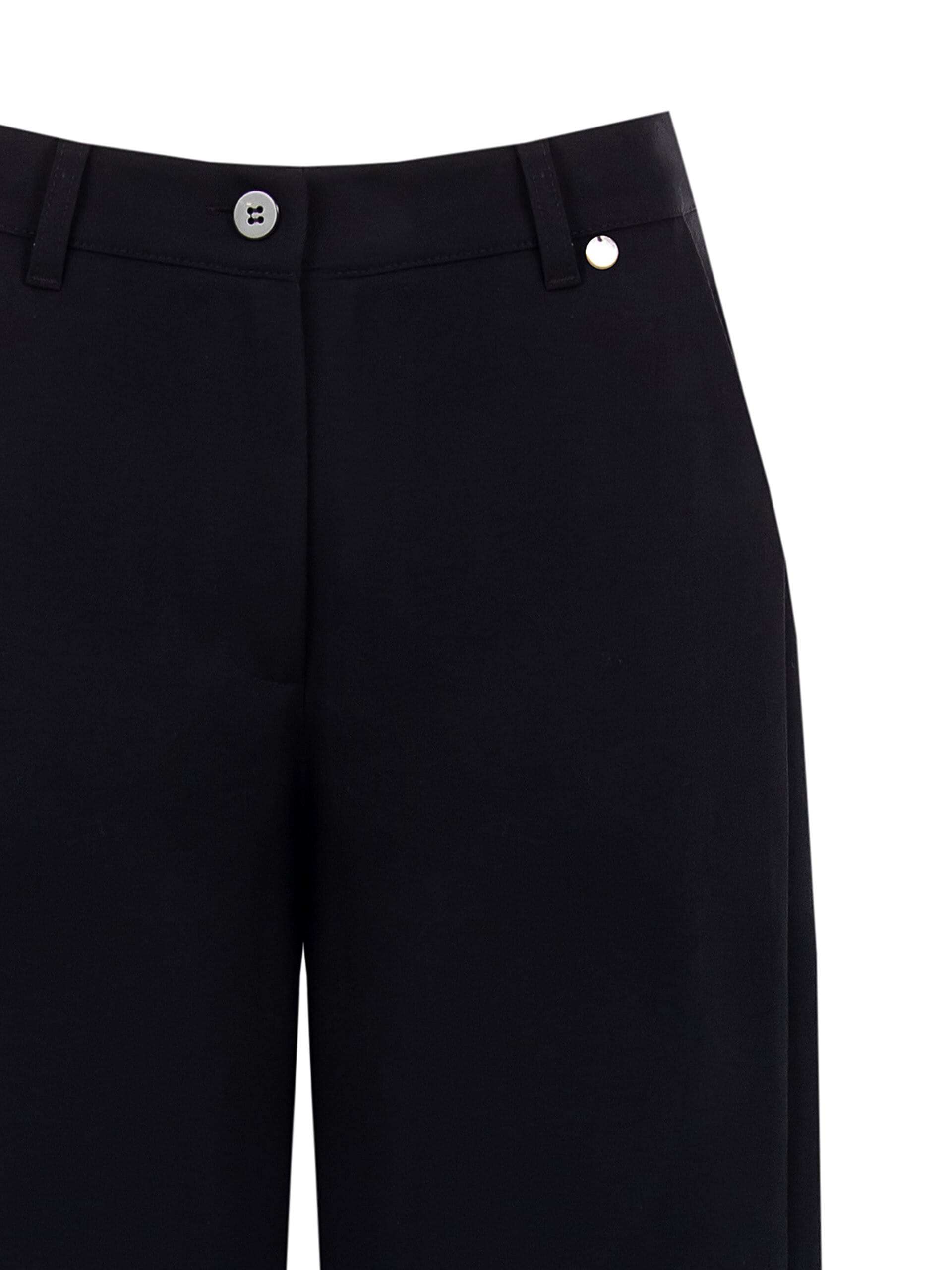 Pantalon de palazzo croisé en viscose mélangée avec élastique au dos Rinascimento