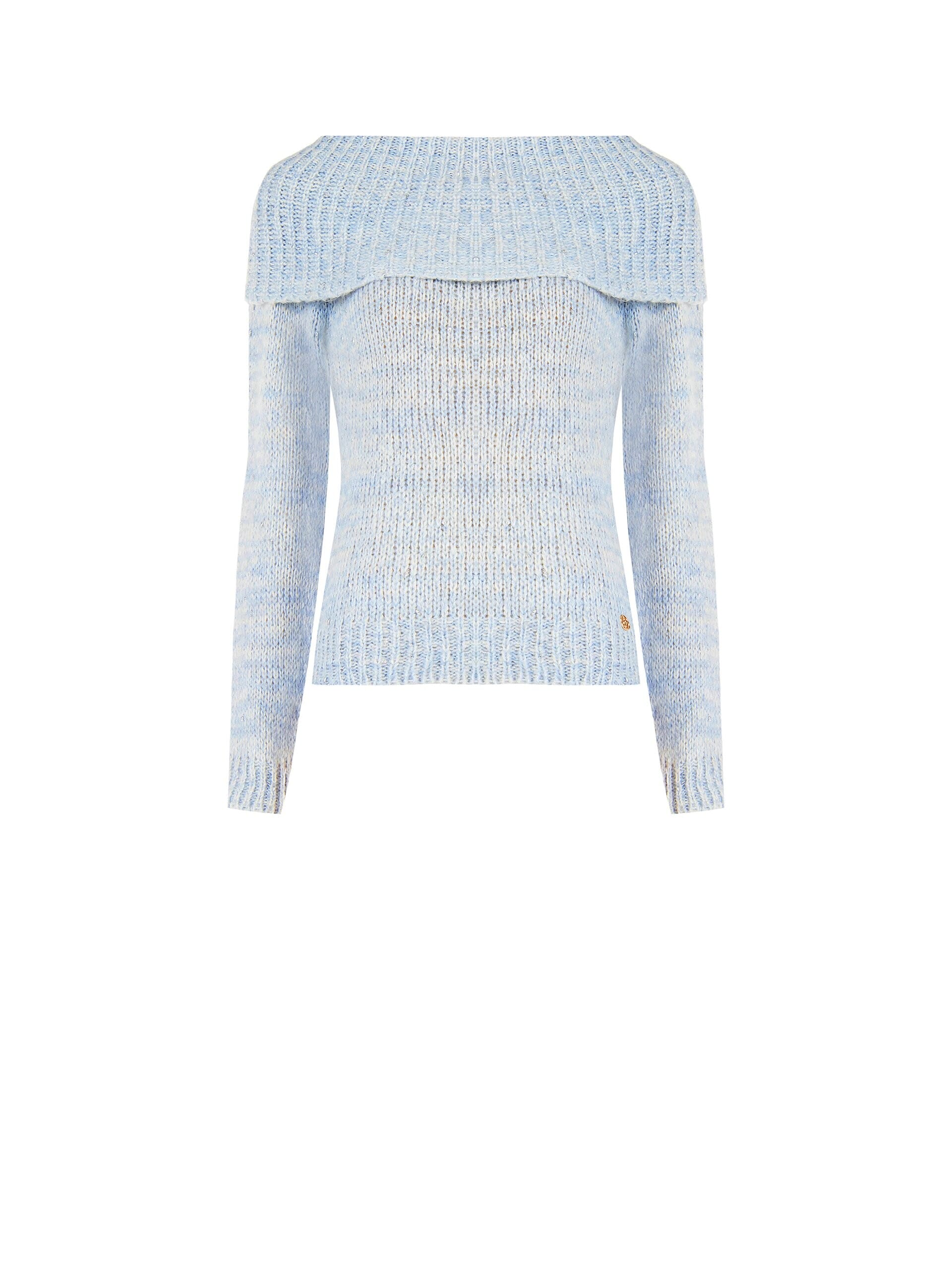 Bare Shoulders Sweater With A Lurex Stitch Rinascimento