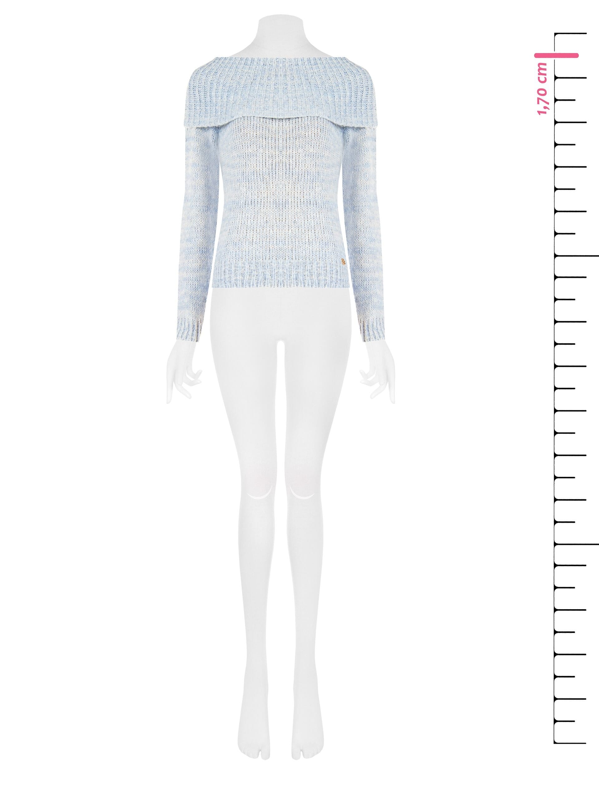 Bare Shoulders Sweater With A Lurex Stitch Rinascimento