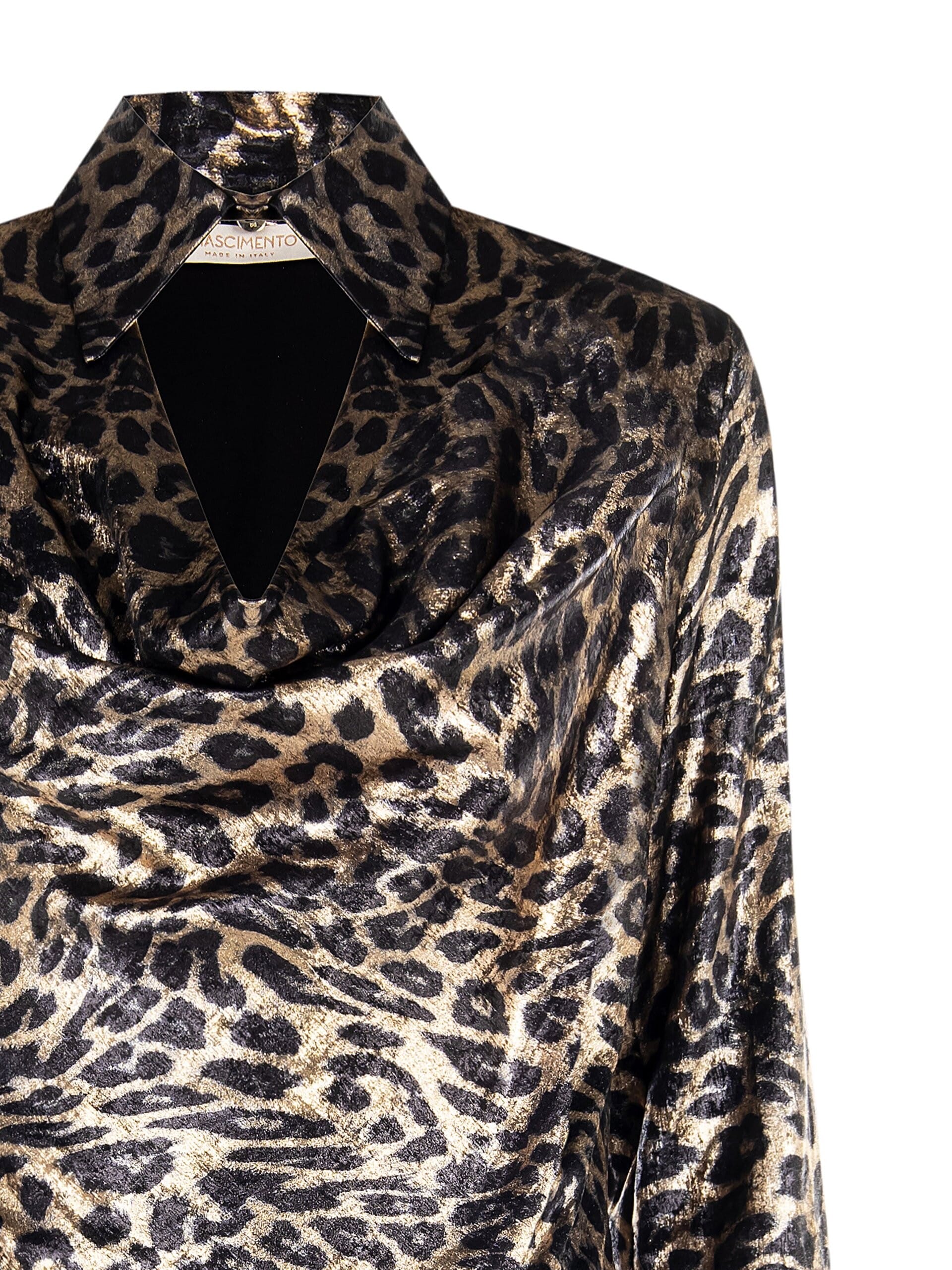 Rinascimento - Chemisier à collier et imprimé animalier