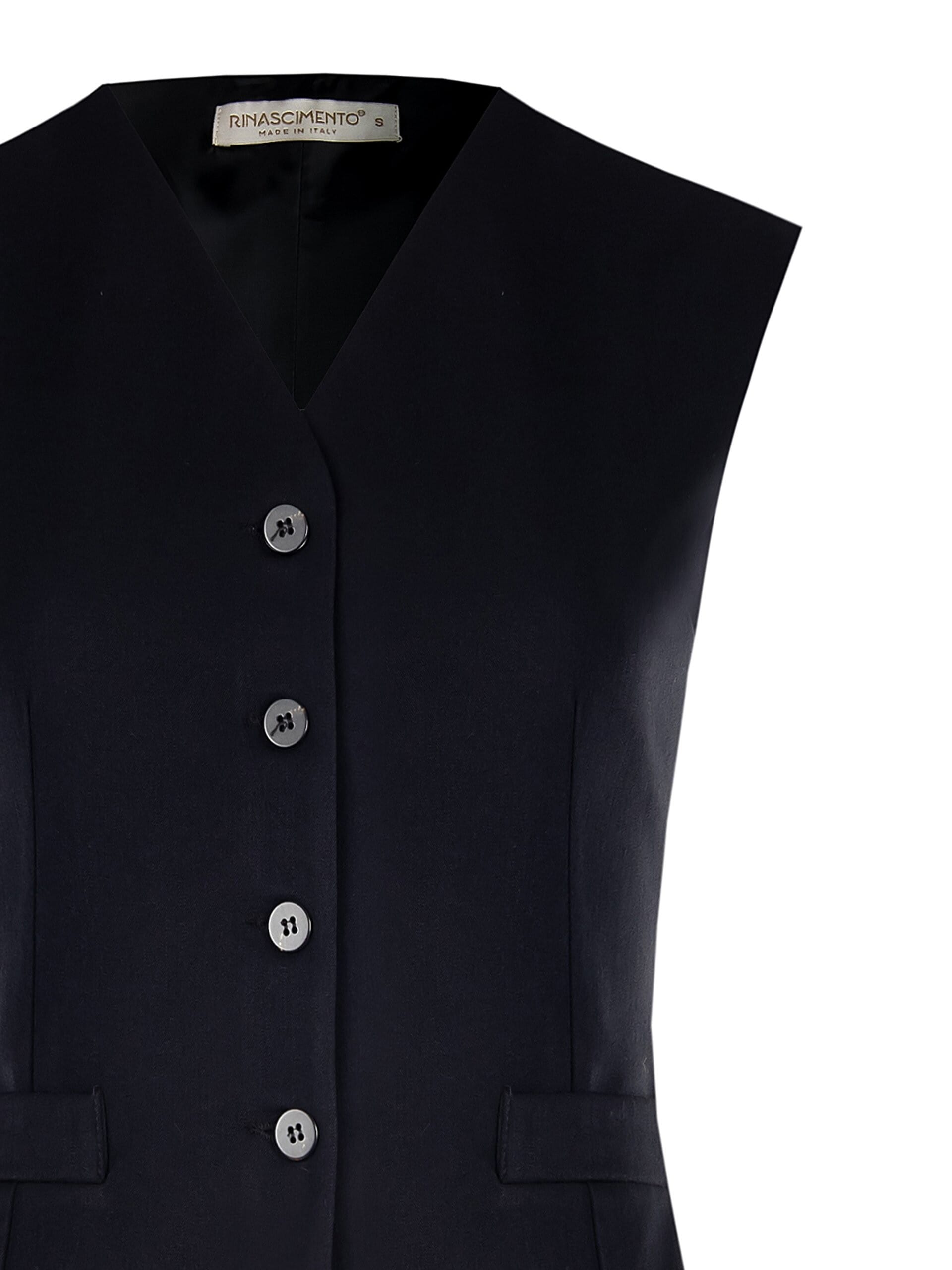 Gilet Lungo Con Lacci Dietro In Misto Viscosa Rinascimento