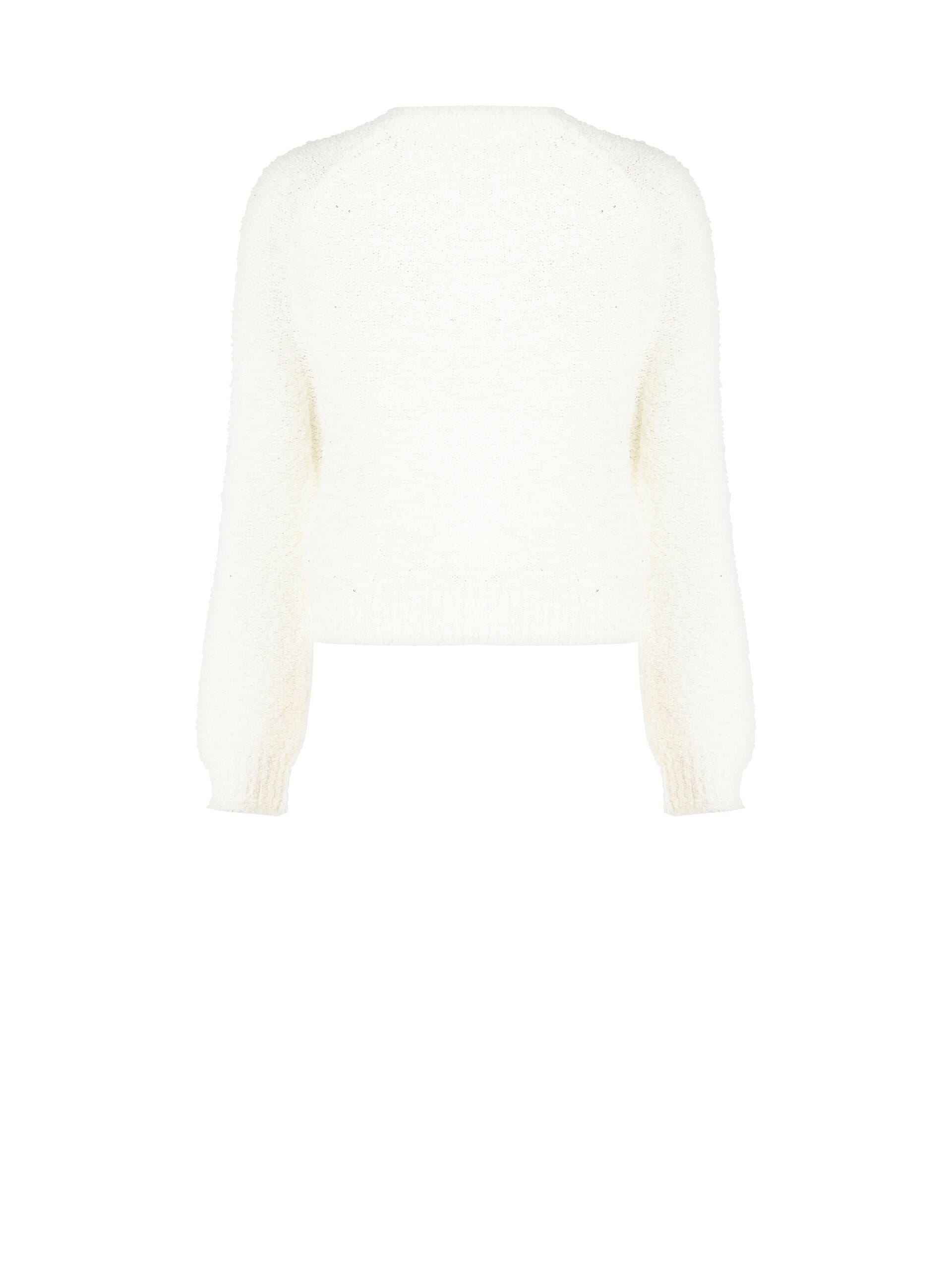Maglione Corto Bouclé Con Mini Paillettes Rinascimento