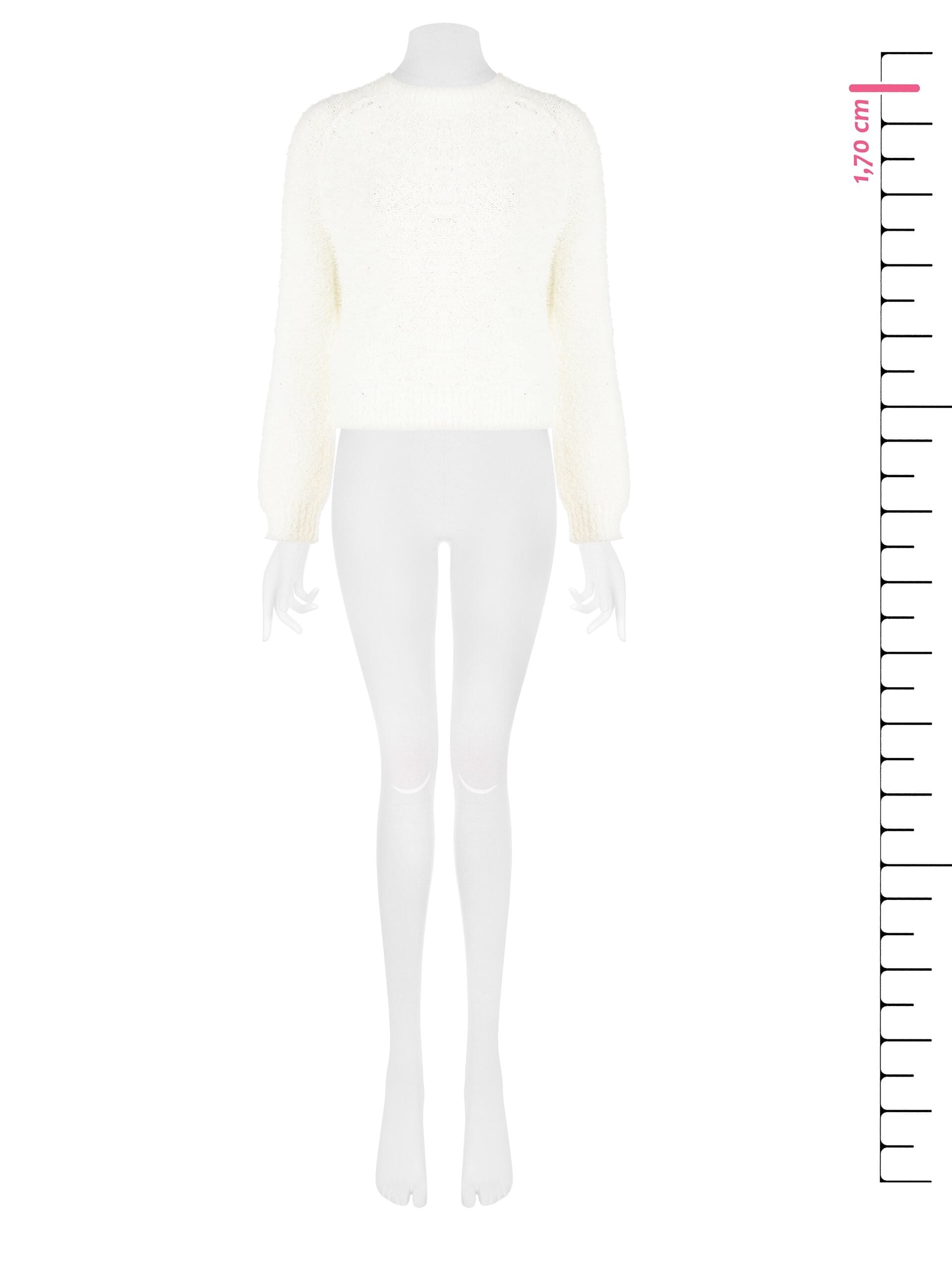 Maglione Corto Bouclé Con Mini Paillettes Rinascimento