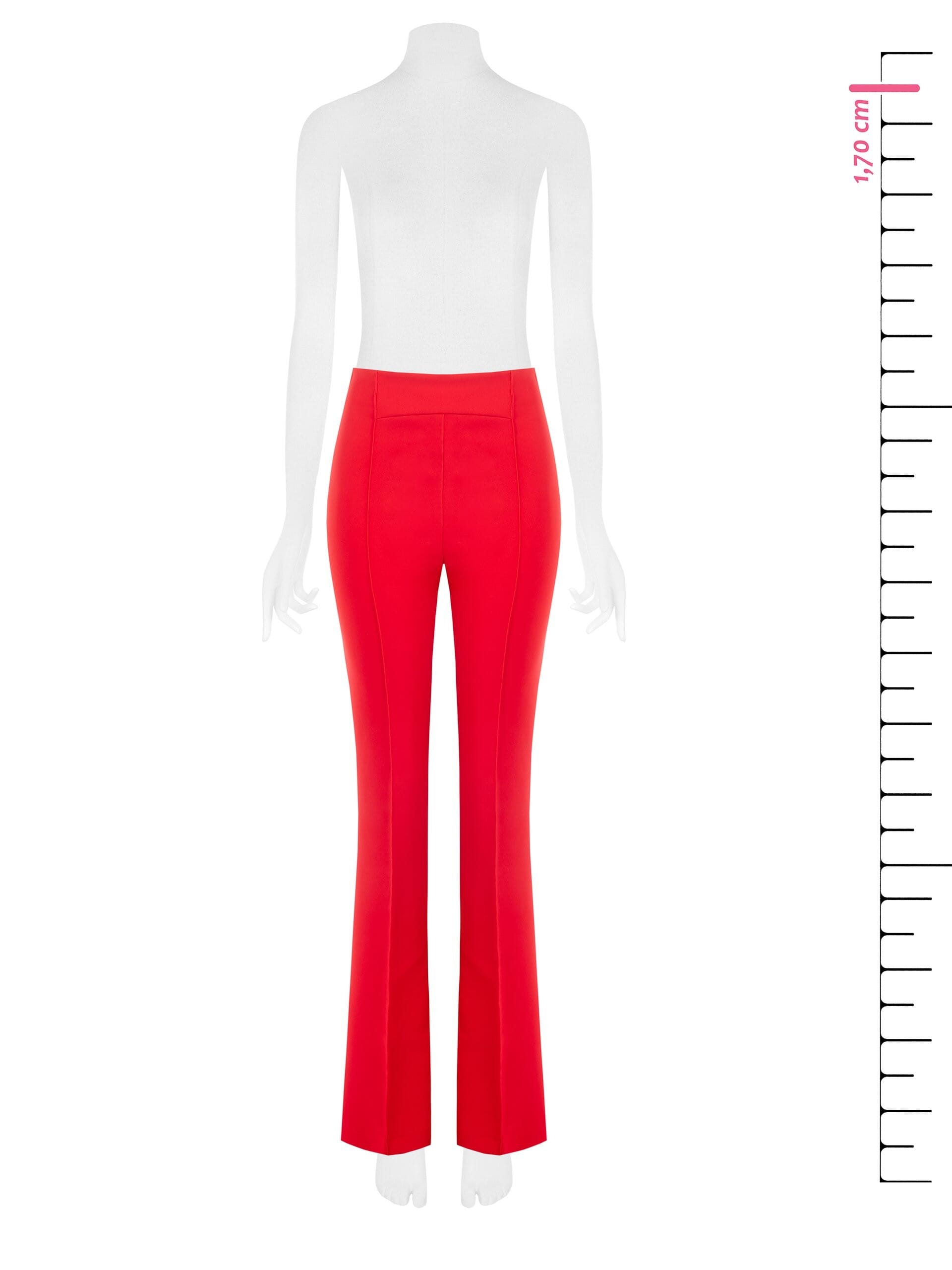 Pantalon paunch en crêpe lourd avec fermeture éclair latérale Rinascimento