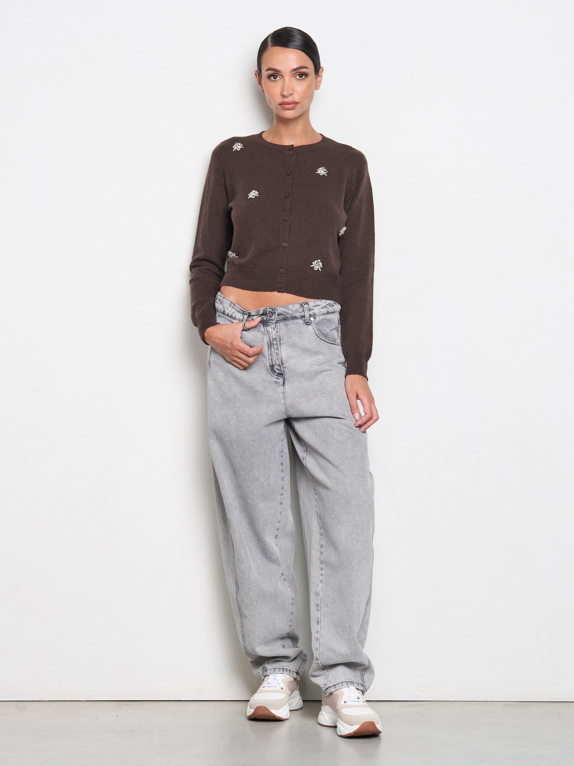 Jeans Balloon Délavé Rinascimento