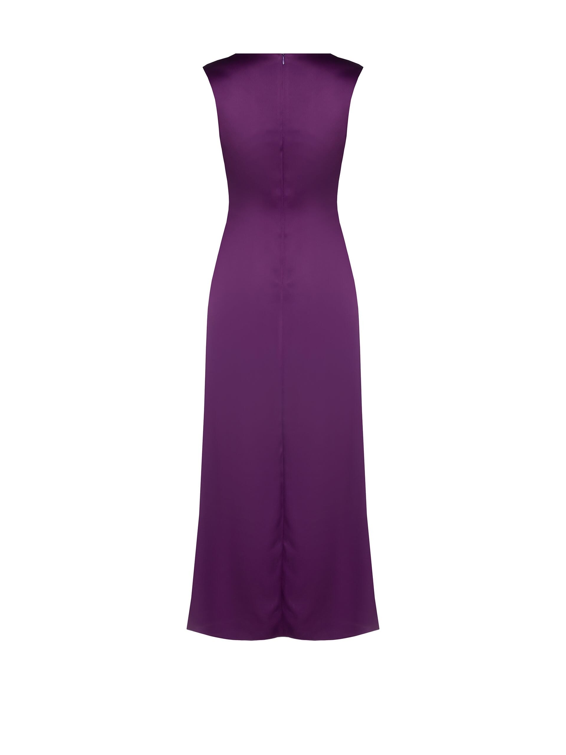 Rinascimento - Robe asymétrique en satin croisé