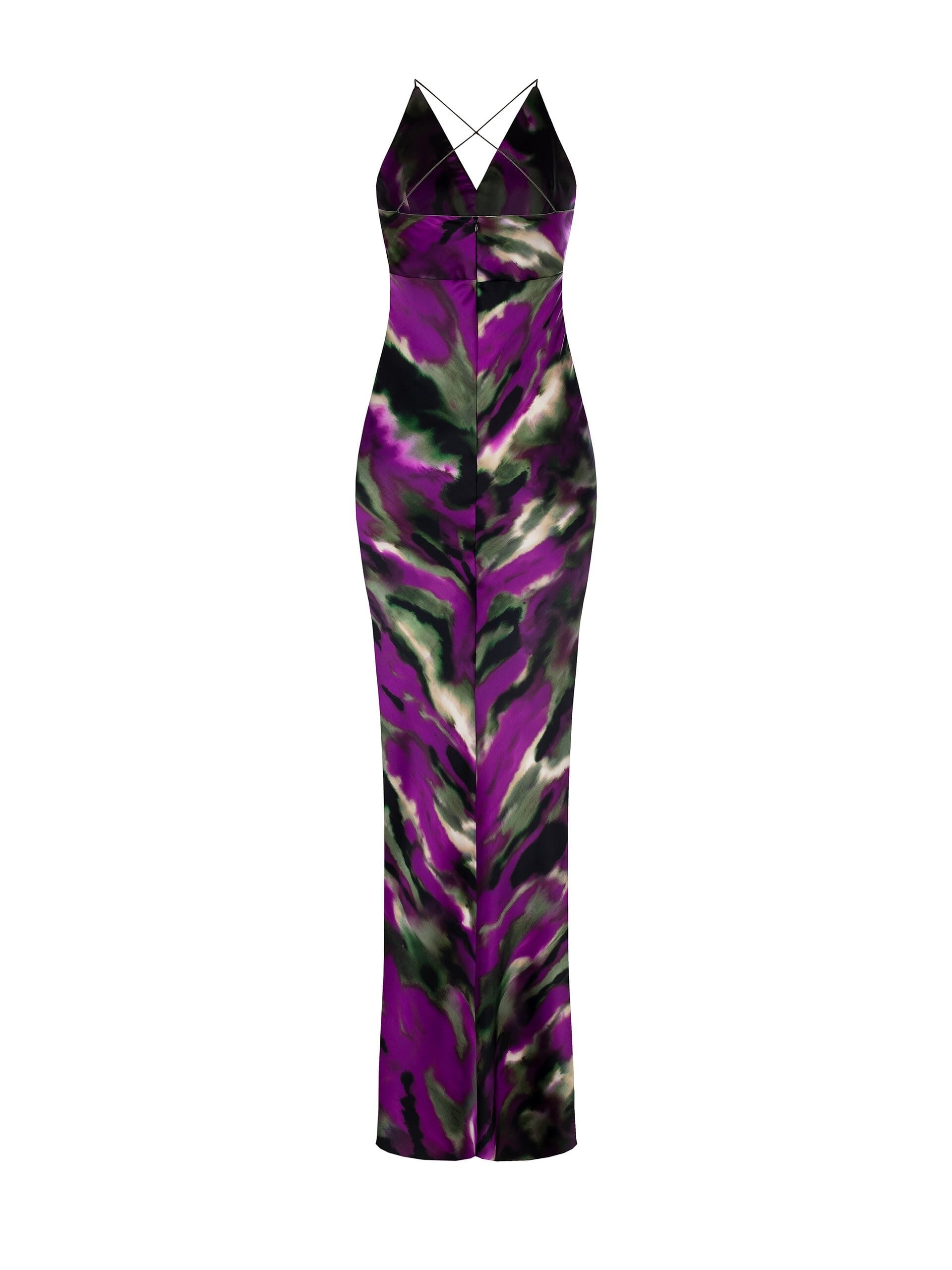 Abito Lungo Sottoveste In Raso Rinascimento