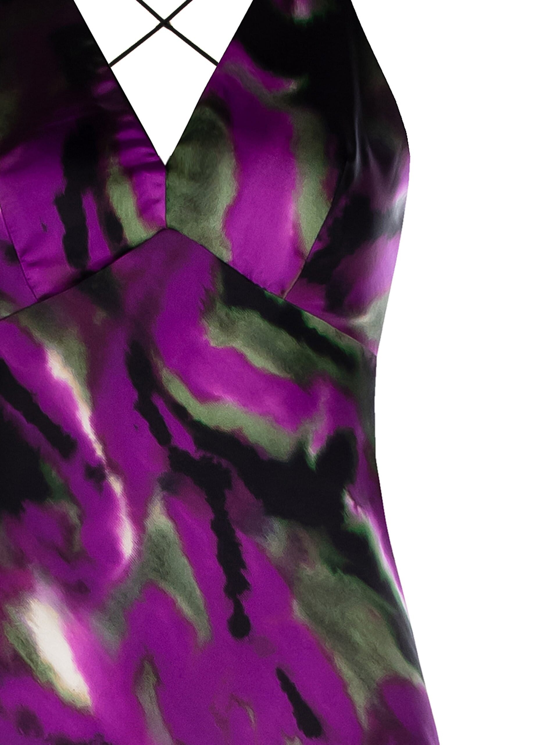 Abito Lungo Sottoveste In Raso Rinascimento