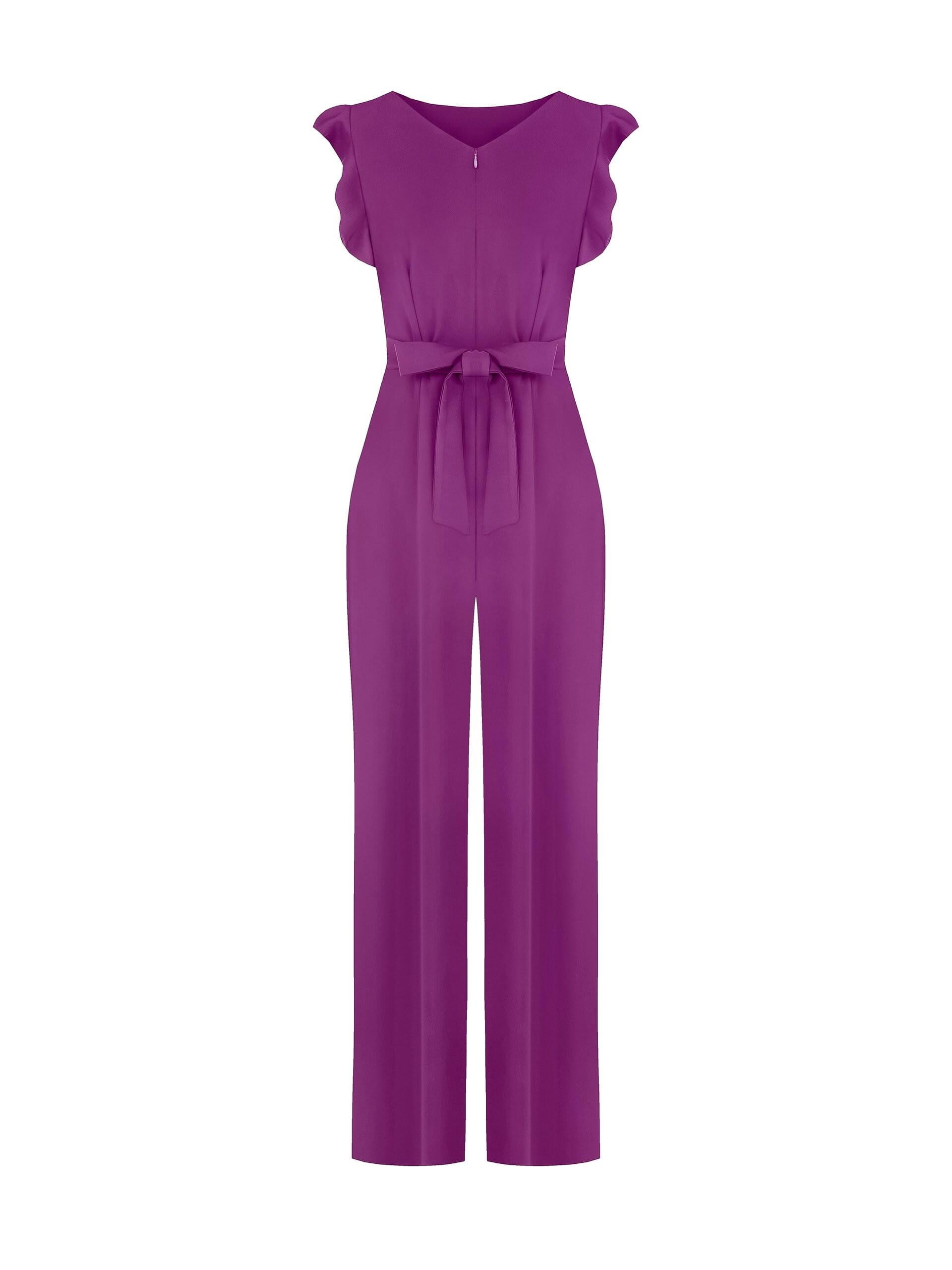 Tuta Palazzo Intera In Tessuto Fluido Con Tasche Rinascimento