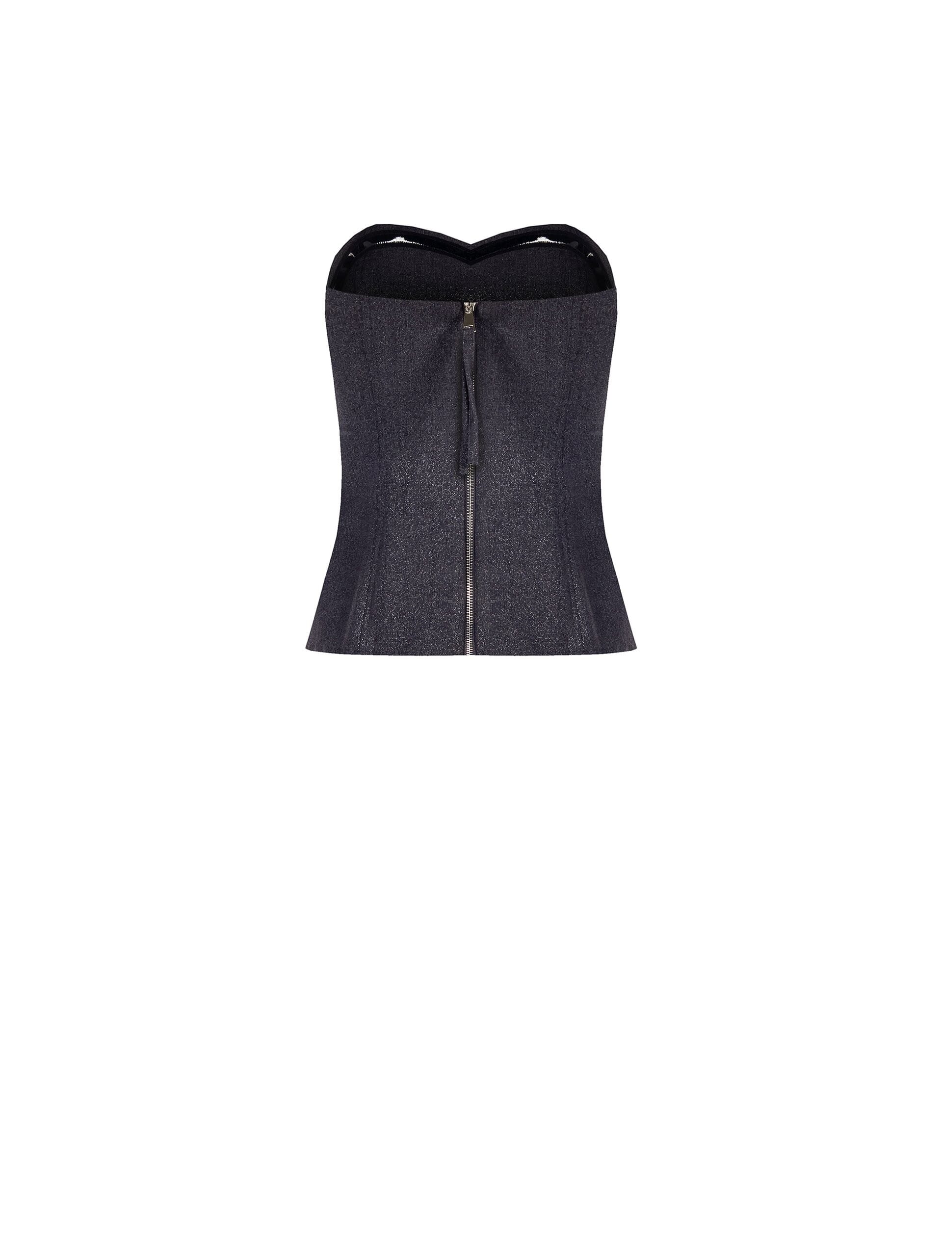 Top Bustier In Tessuto Laminato Rinascimento