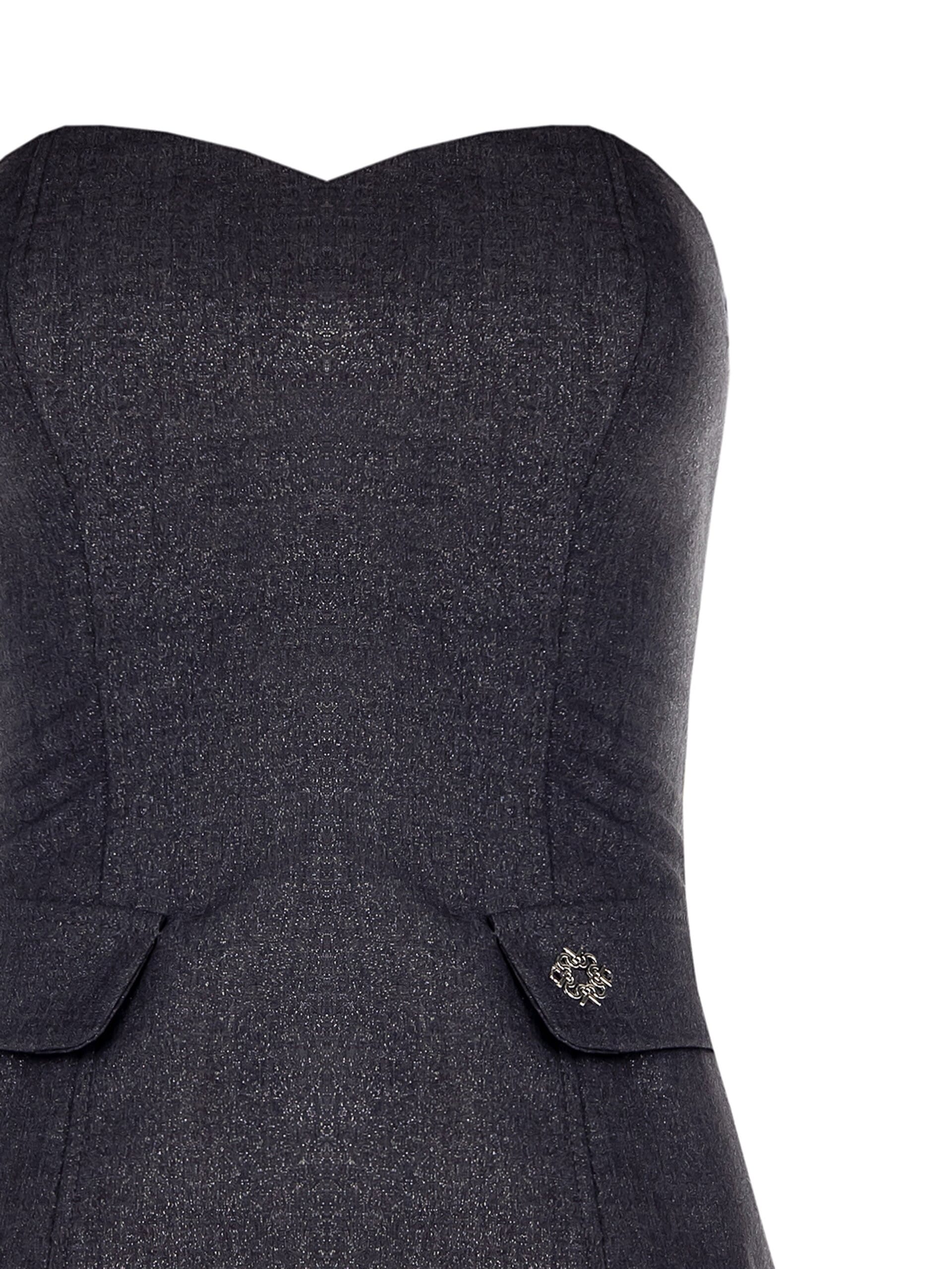 Top Bustier In Tessuto Laminato Rinascimento