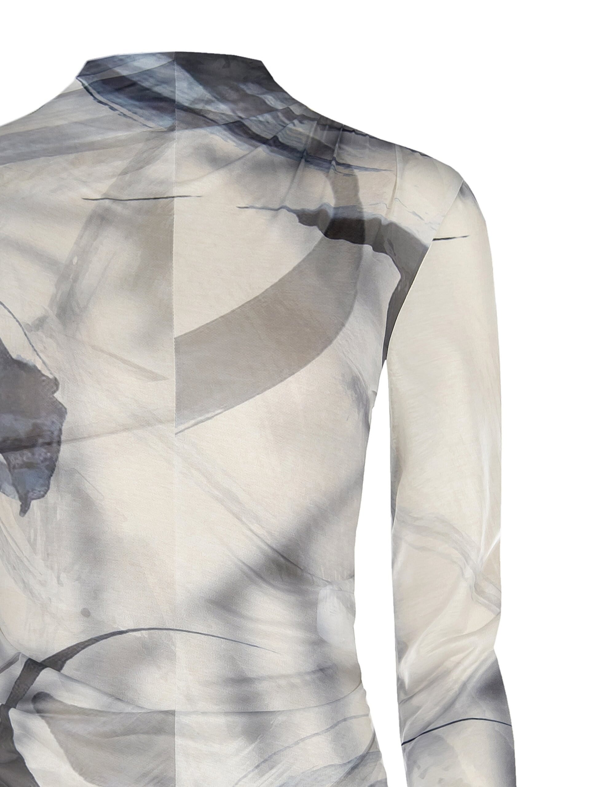 Top Dolcevita In Maglia Lucida Semitrasparente Rinascimento