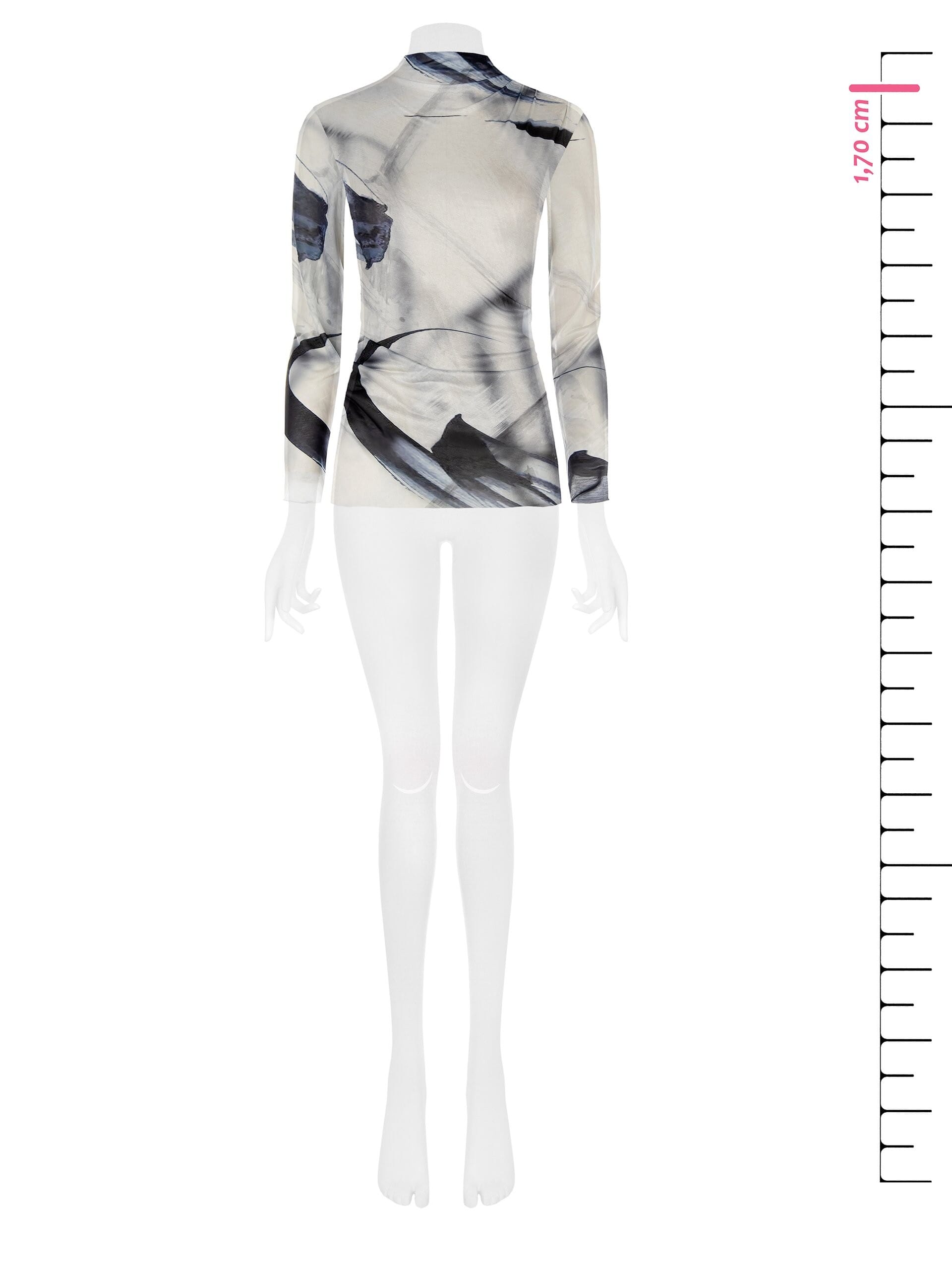 Top Dolcevita In Maglia Lucida Semitrasparente Rinascimento