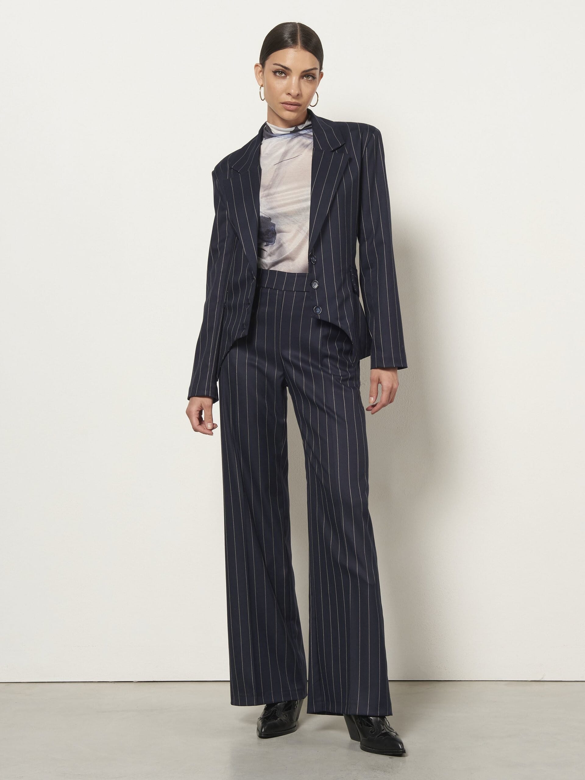 Top Dolcevita In Maglia Lucida Semitrasparente Rinascimento