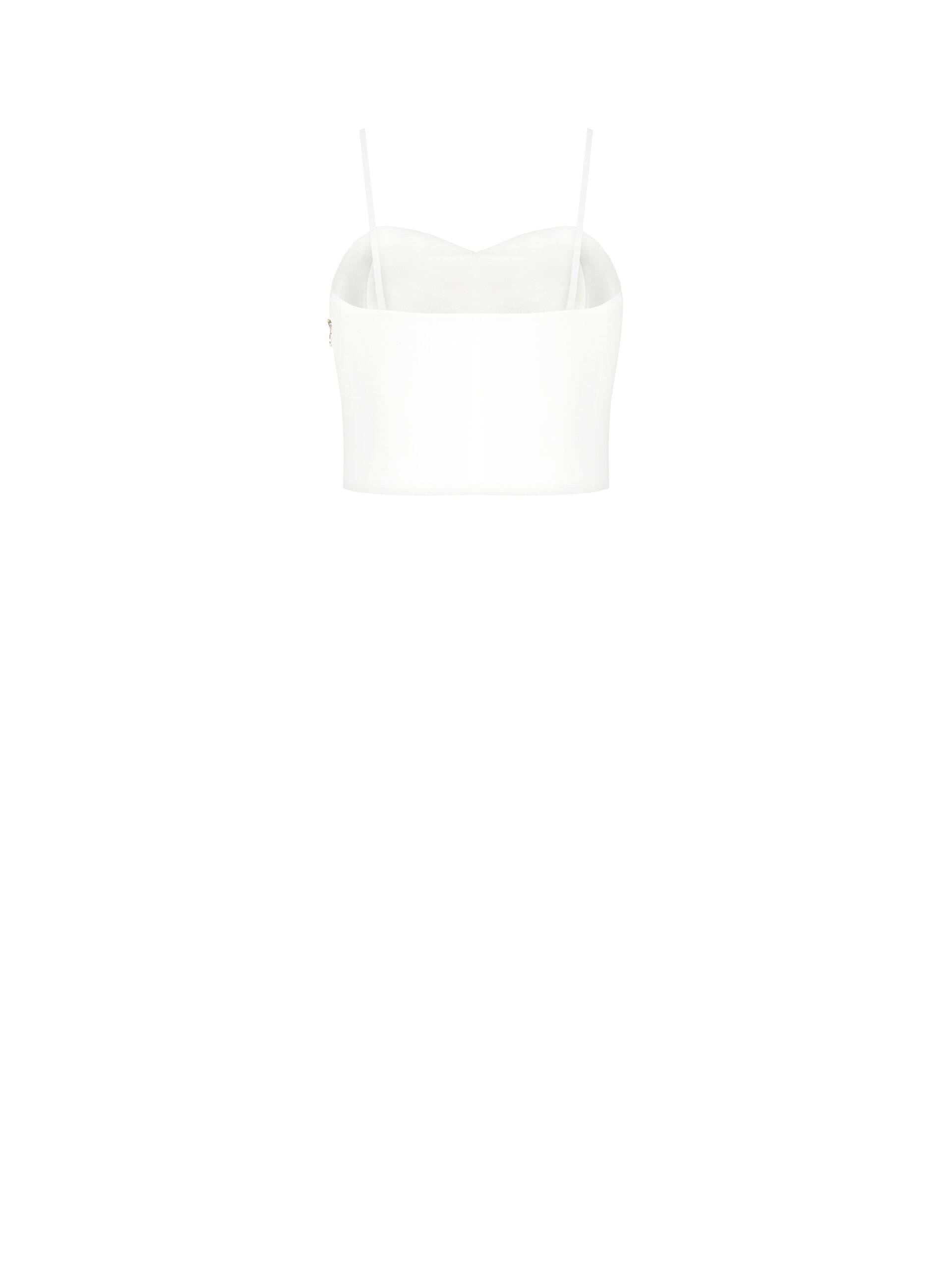 Crop Top Corset In Tessuto Tecnico Rinascimento