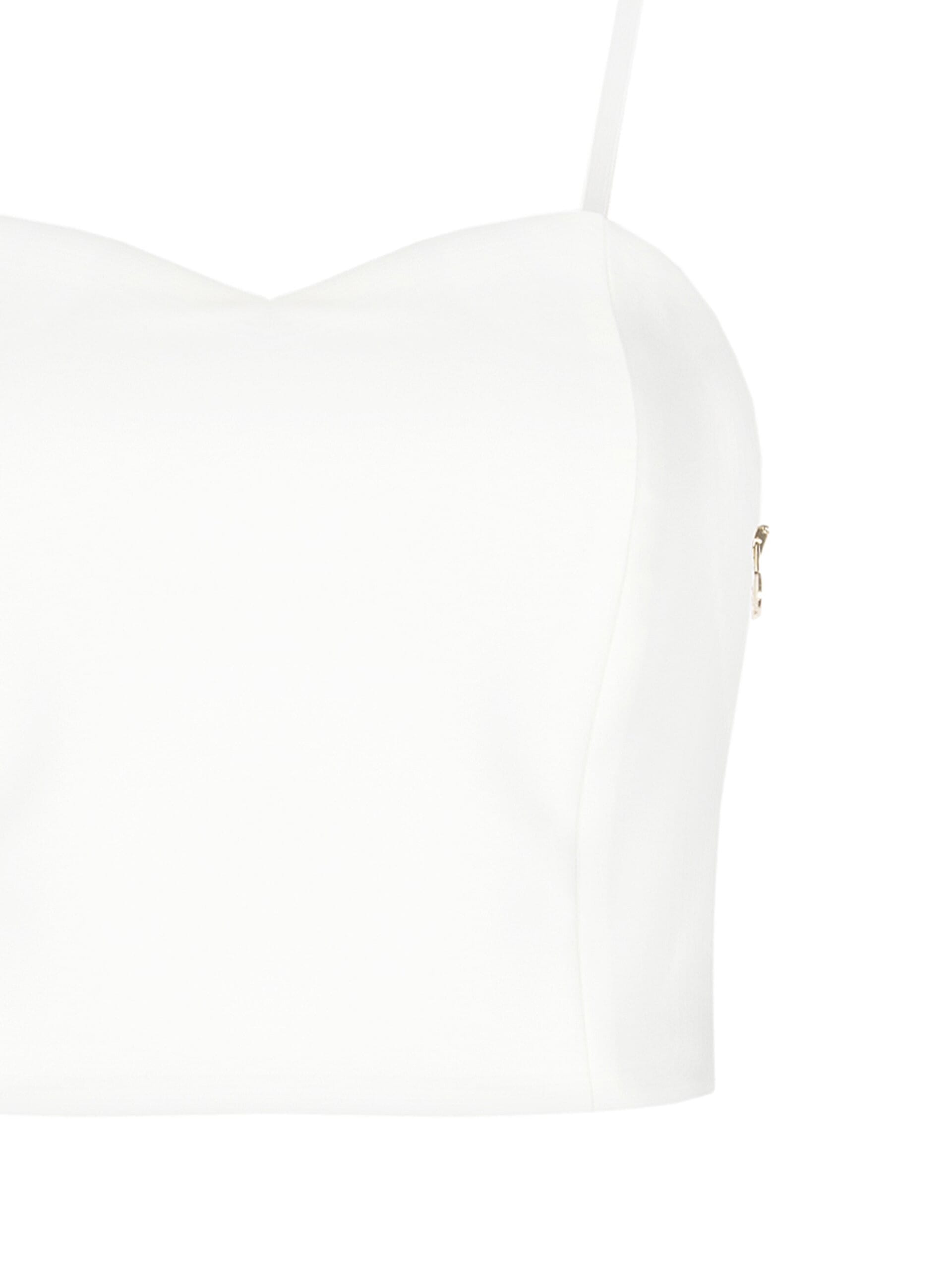 Crop Top Corset In Tessuto Tecnico Rinascimento