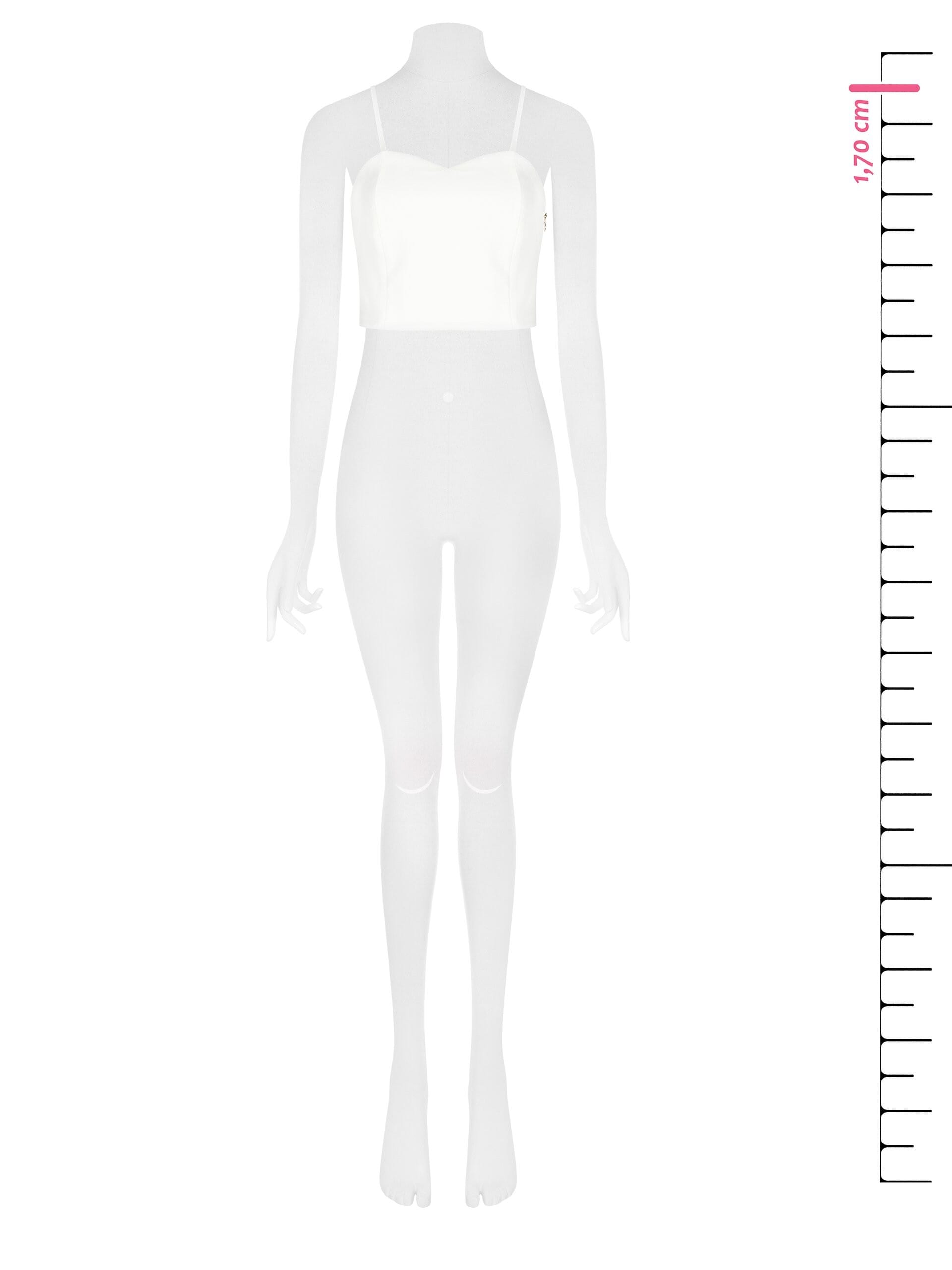 Crop Top Corset In Tessuto Tecnico Rinascimento