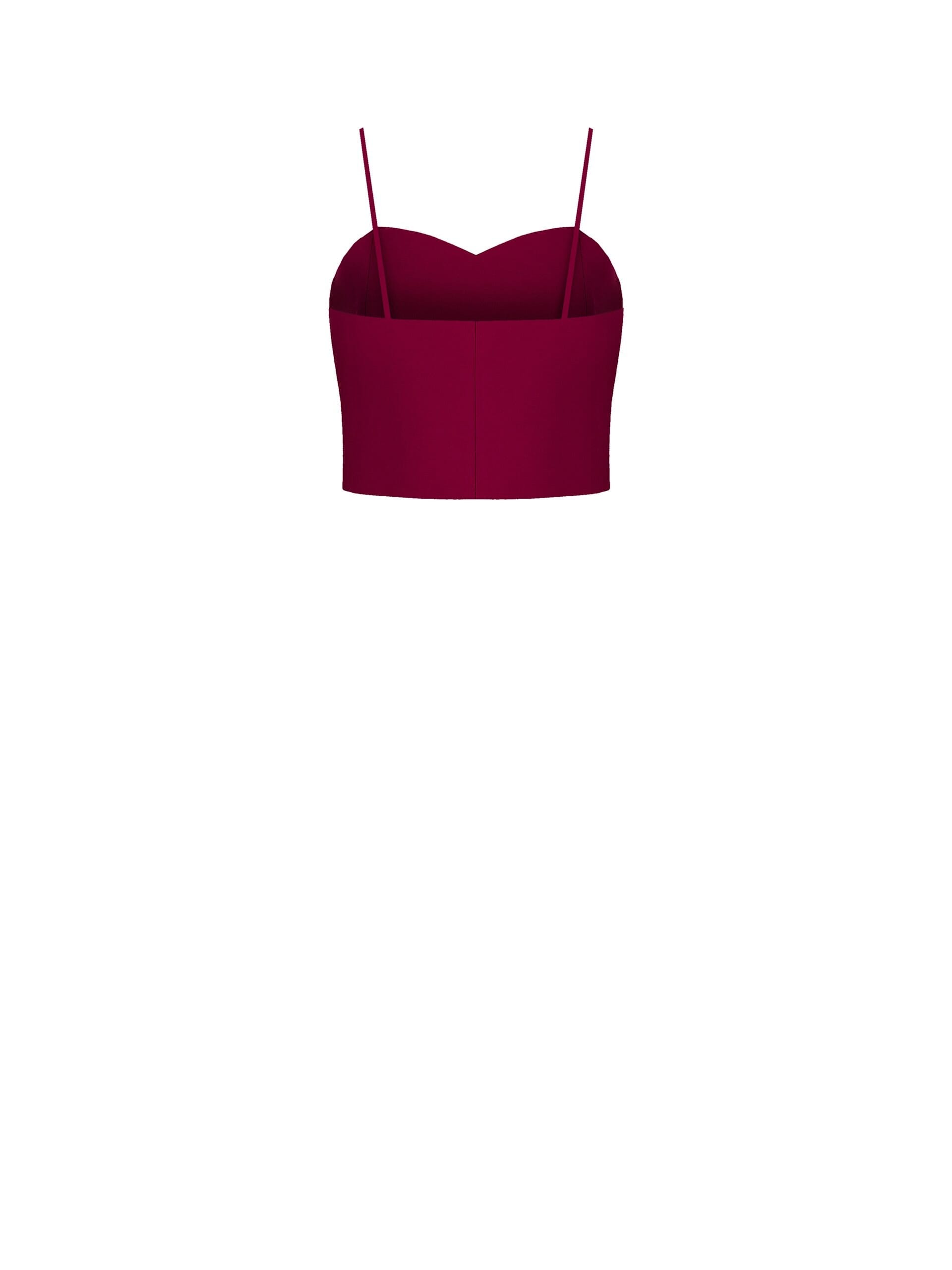 Crop Top Corset In Tessuto Tecnico Rinascimento