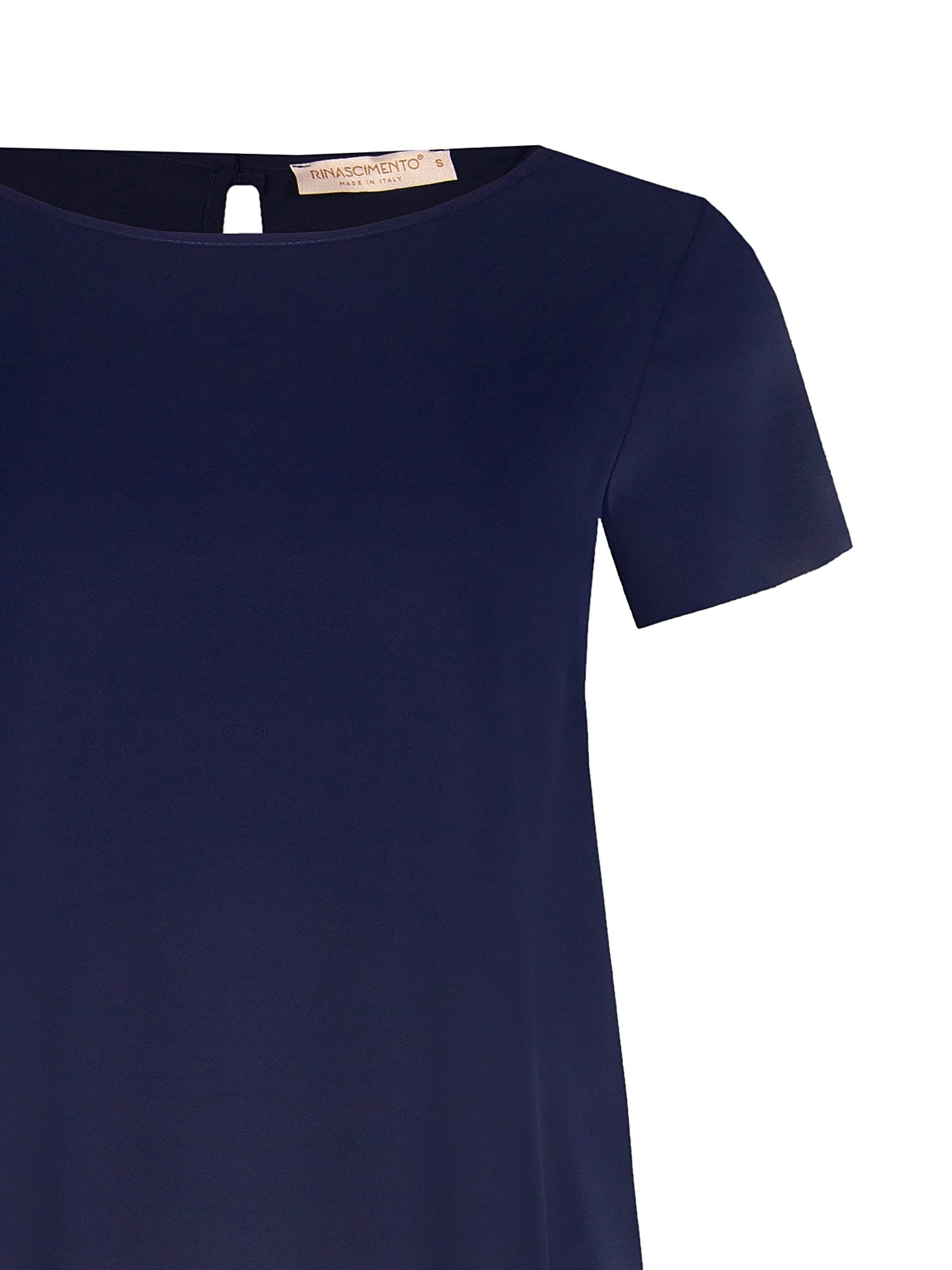 Rinascimento - Chemisier carré fluide en satin opaque