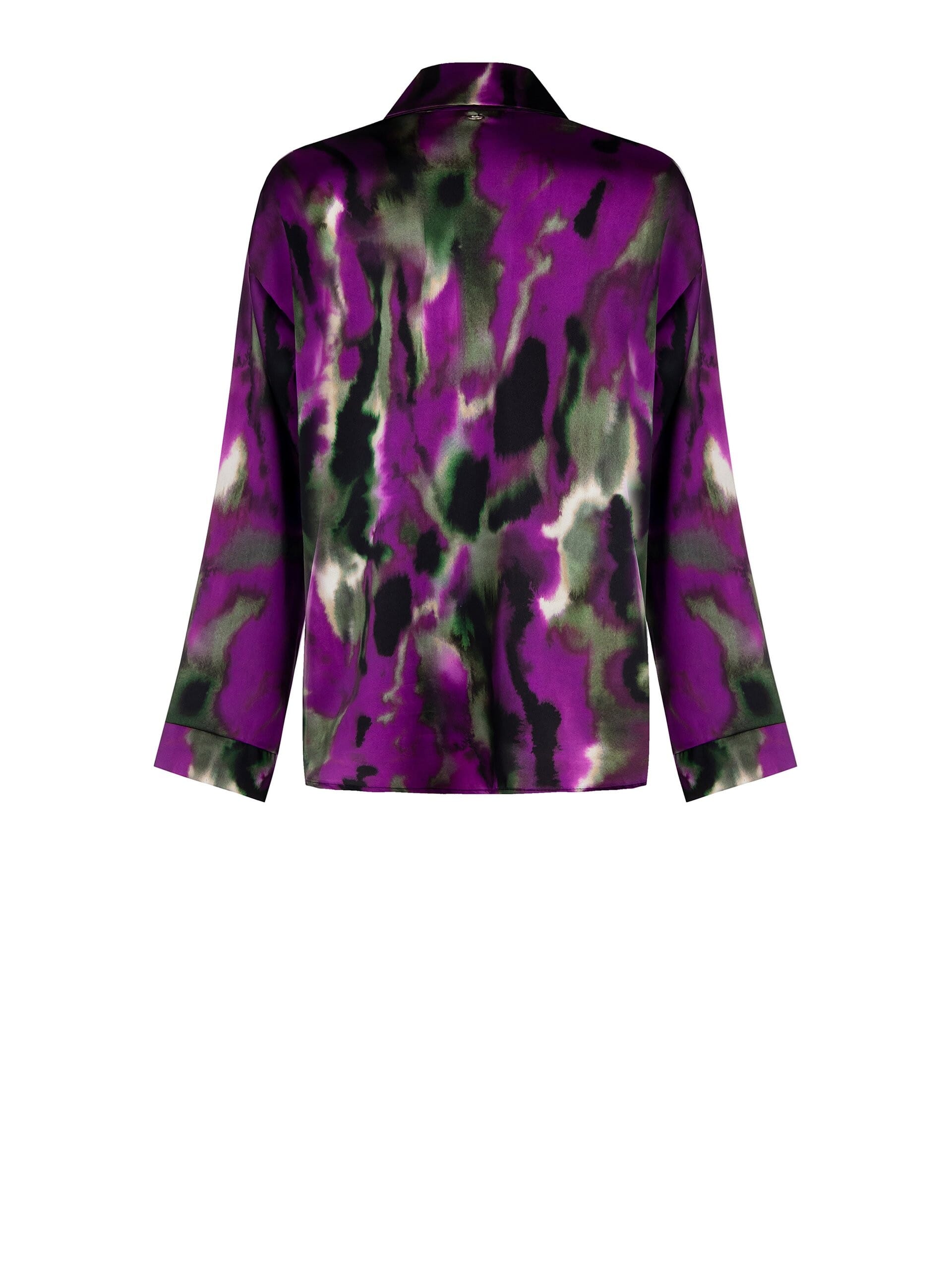 Rinascimento Satin Wide And Asymmetrical Shirt