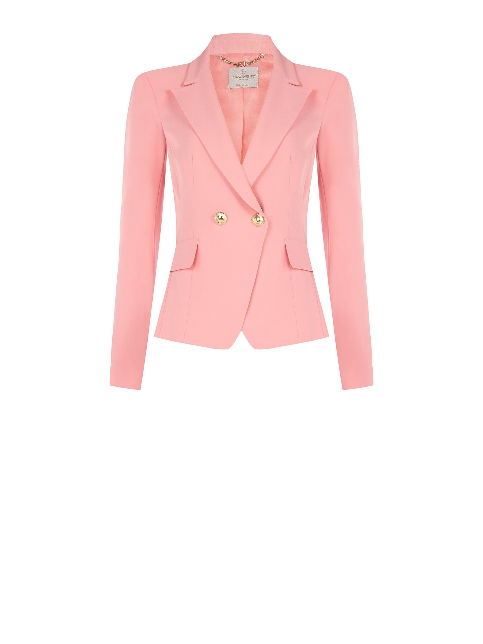 Rinascimento Technical Fabric Veste blazer courte à double boutonnage en tissu technique