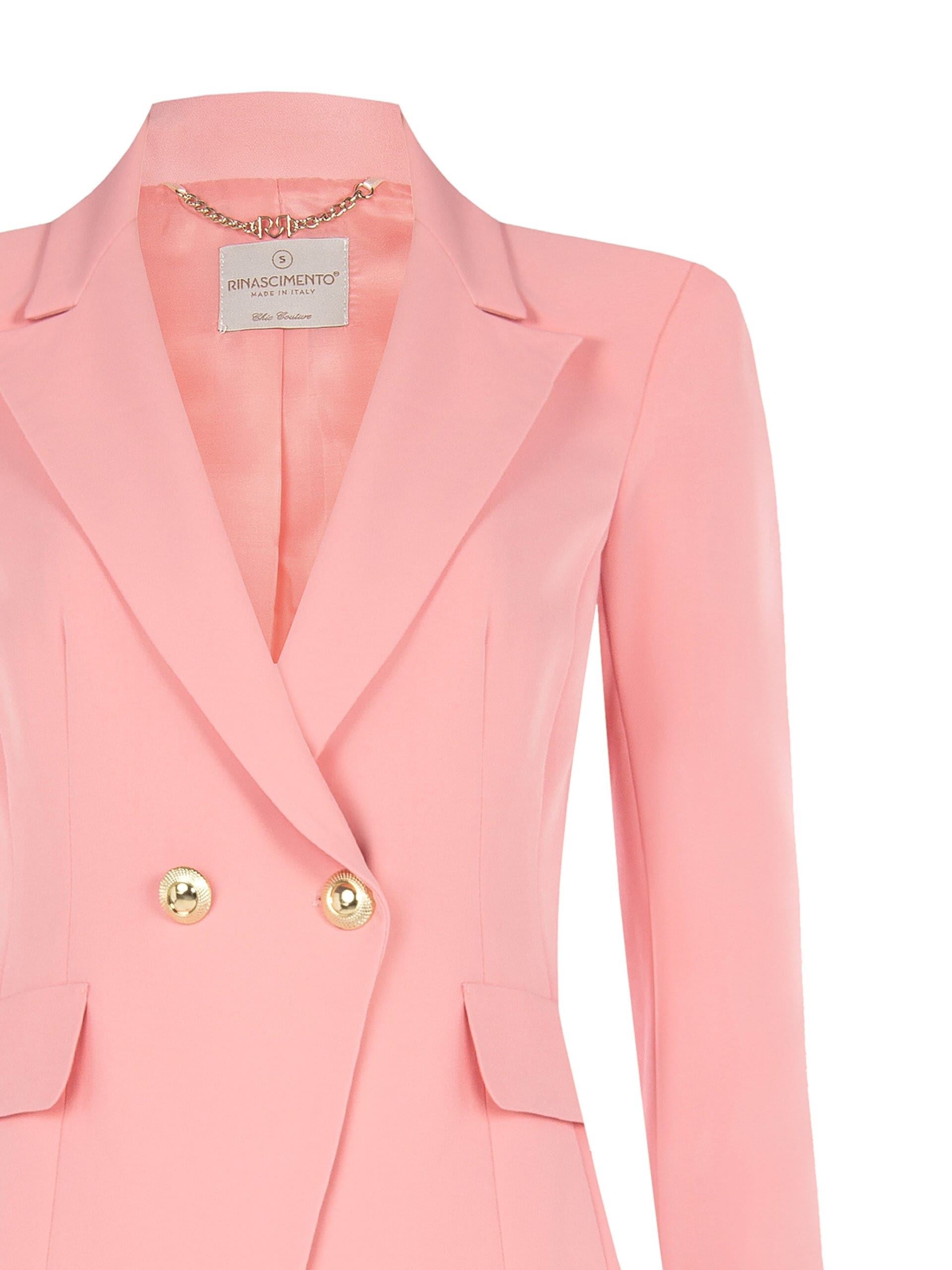 Rinascimento Technical Fabric Veste blazer courte à double boutonnage en tissu technique