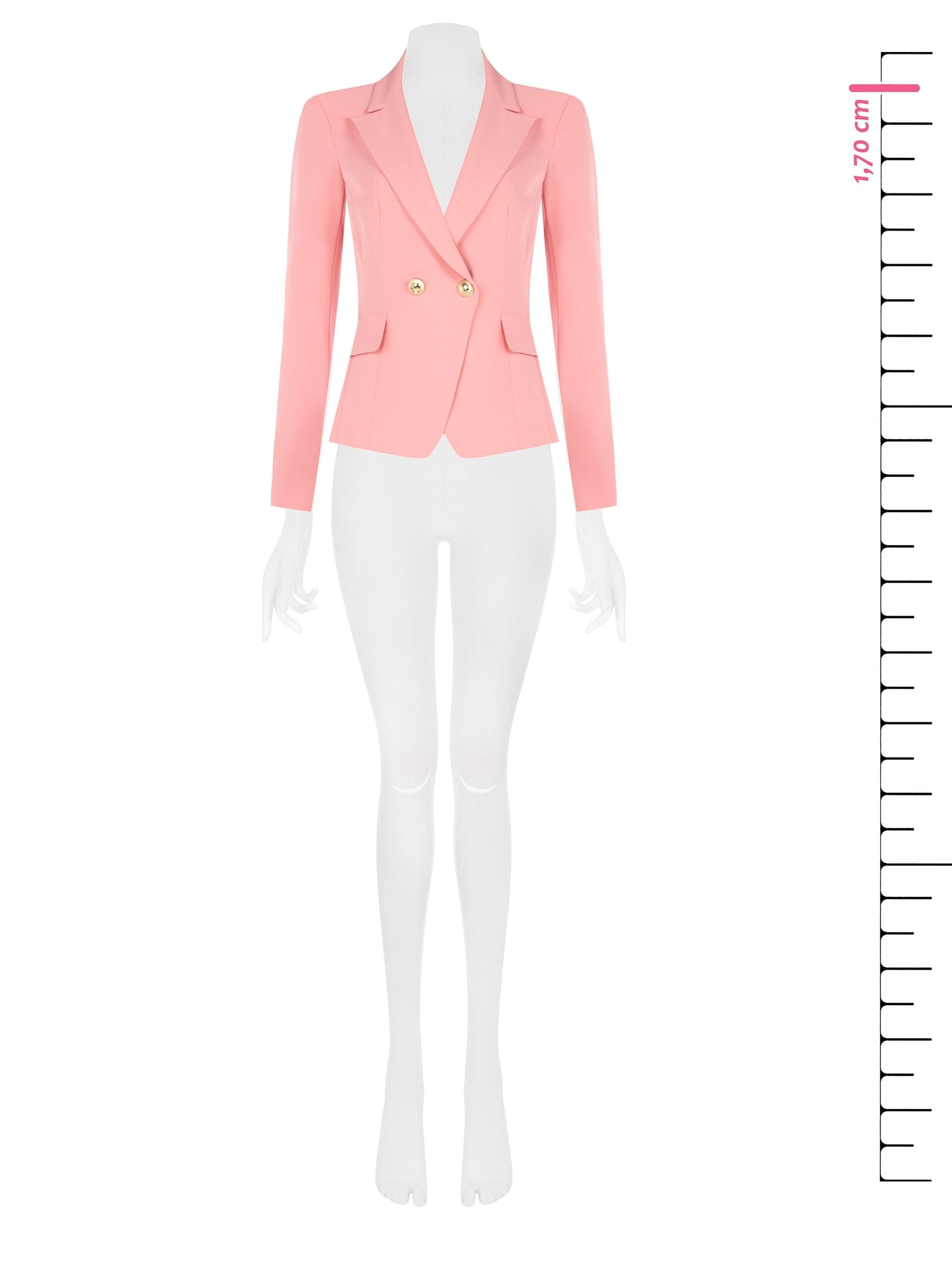 Rinascimento Technical Fabric Veste blazer courte à double boutonnage en tissu technique