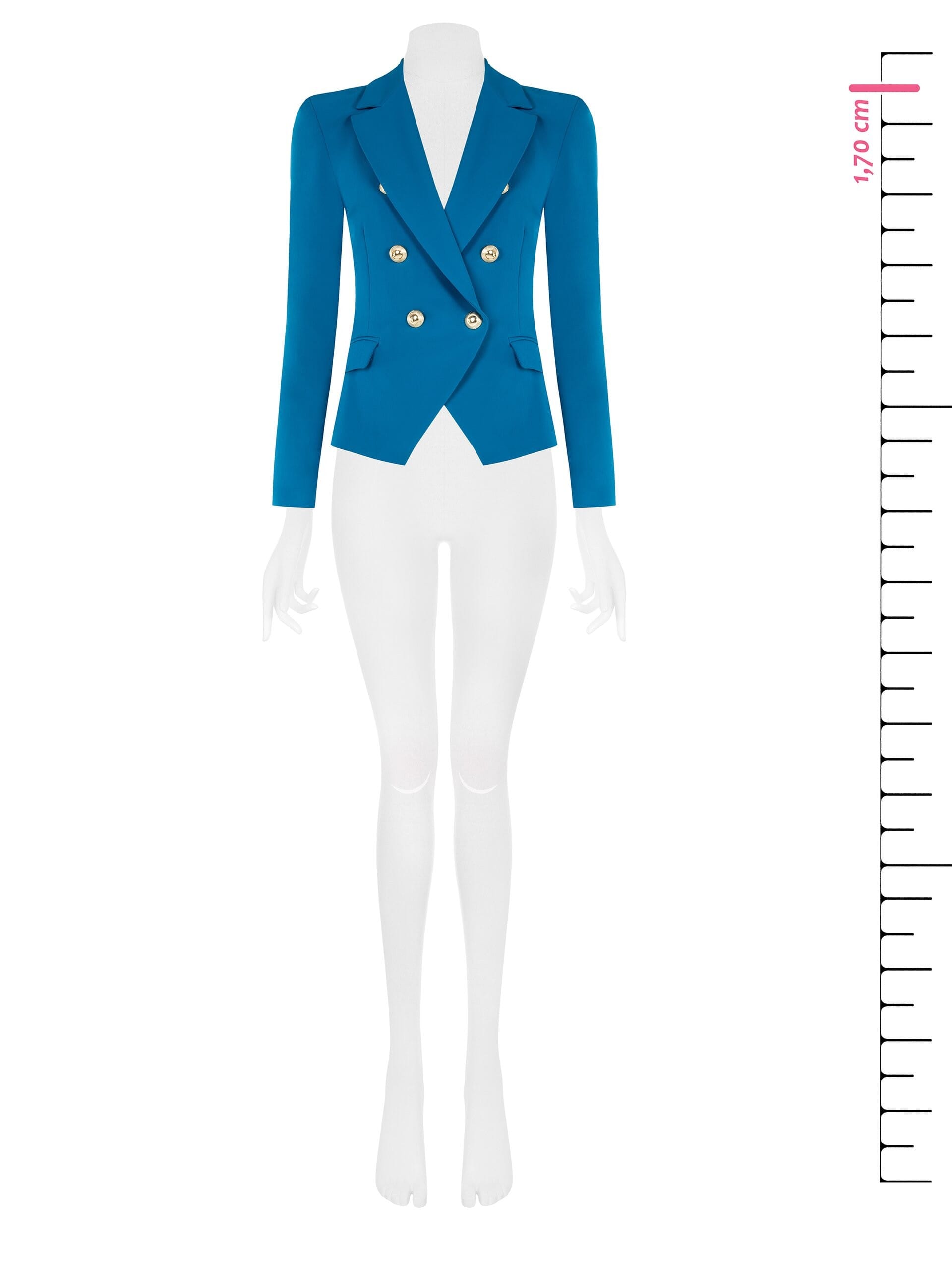 Rinascimento Technical Fabric Double Breasted Blazer Jacket