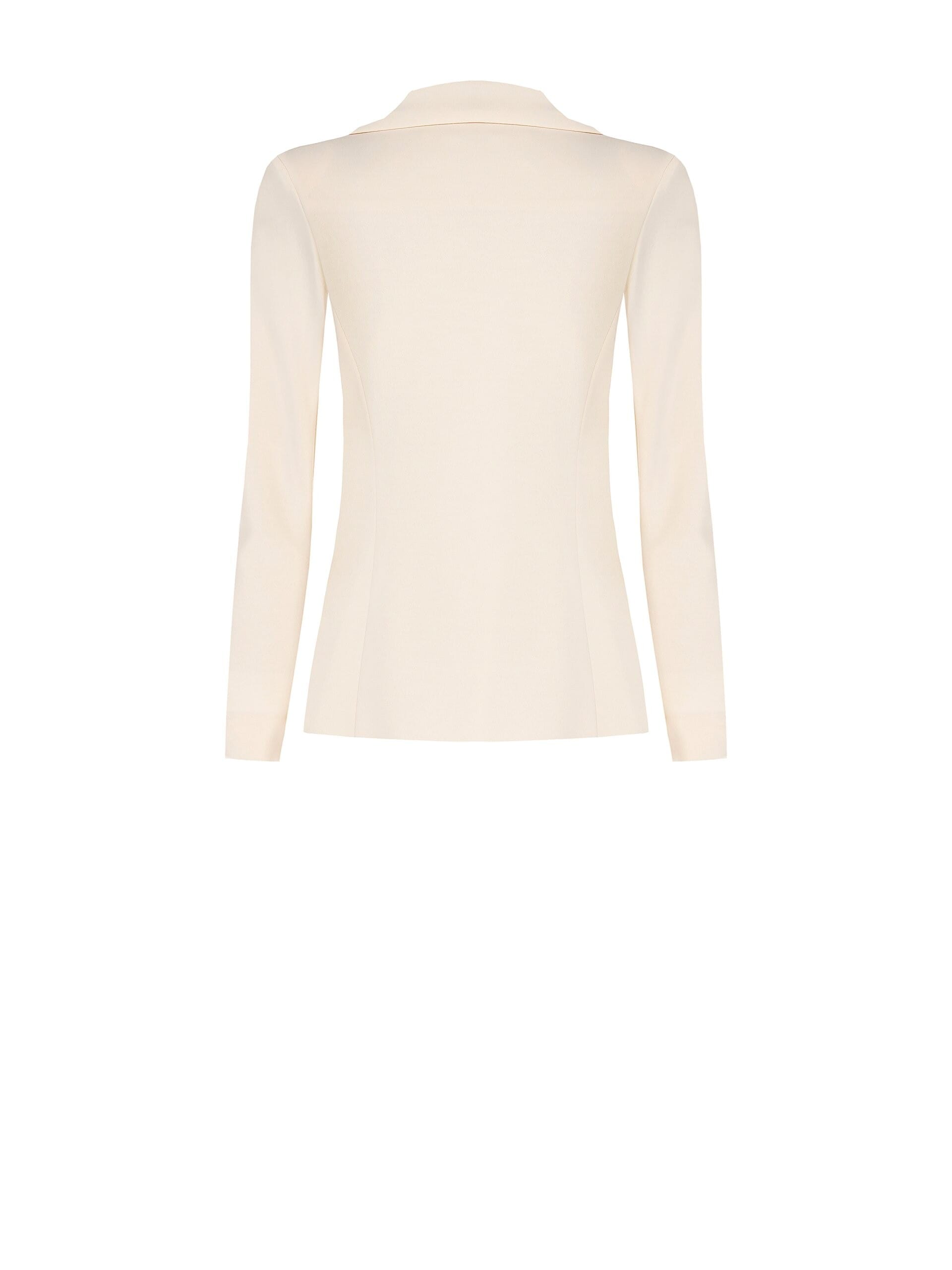 Rinascimento Crepe Scuba Double-breasted Blazer Jacket