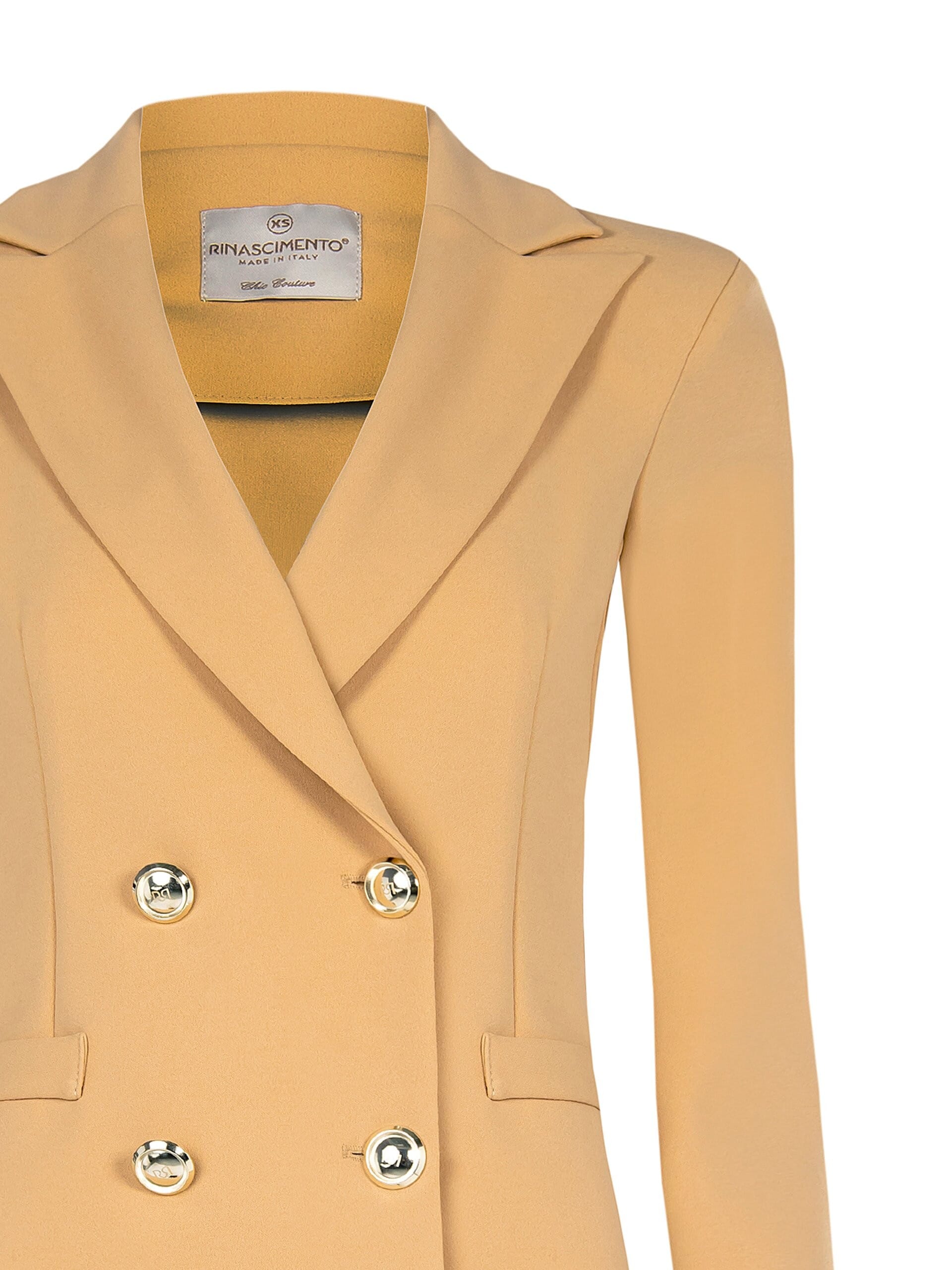 Rinascimento Crepe Scuba Double-breasted Blazer Jacket