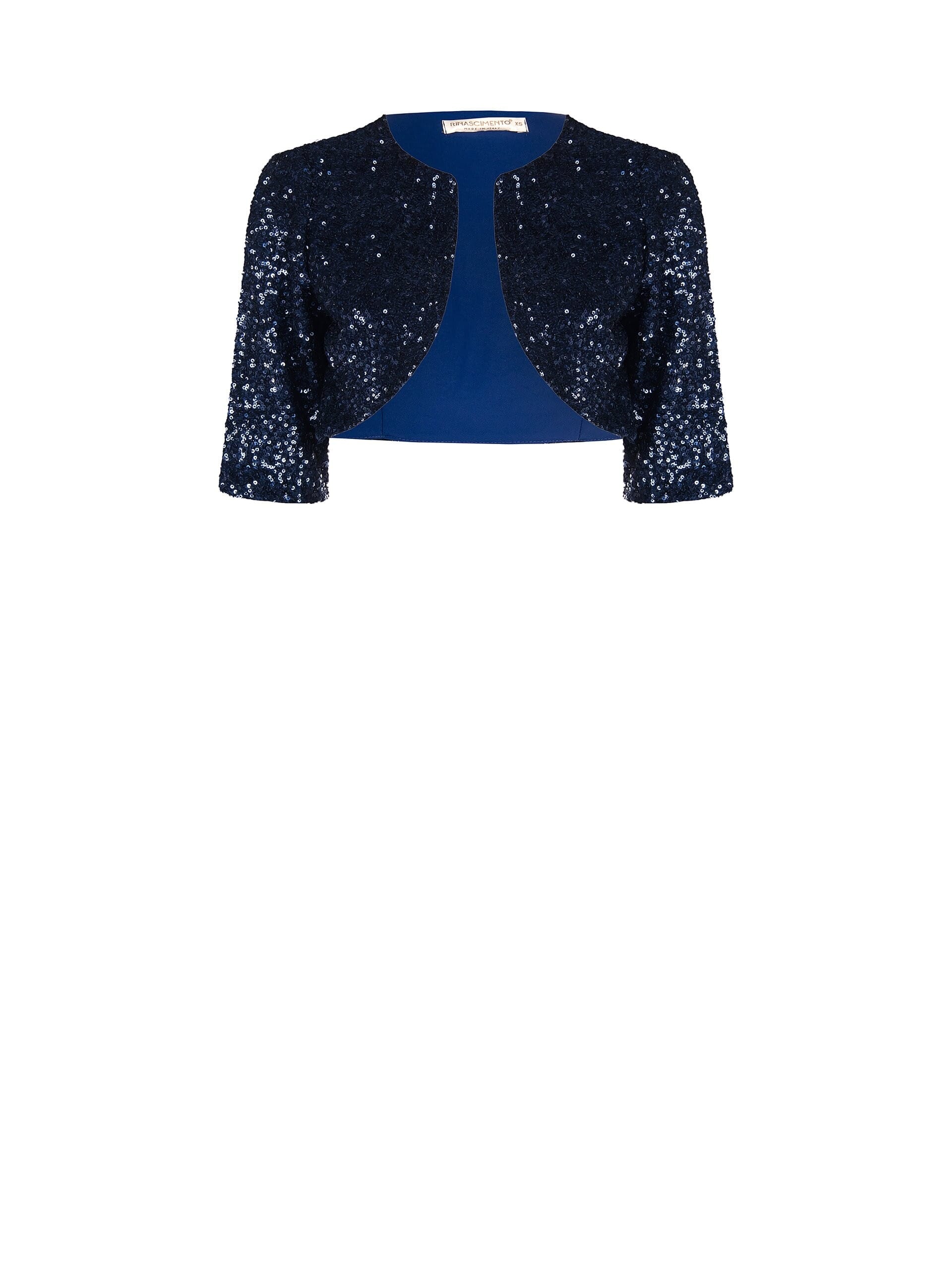 Rinascimento Boléro ouvert recouvert de paillettes